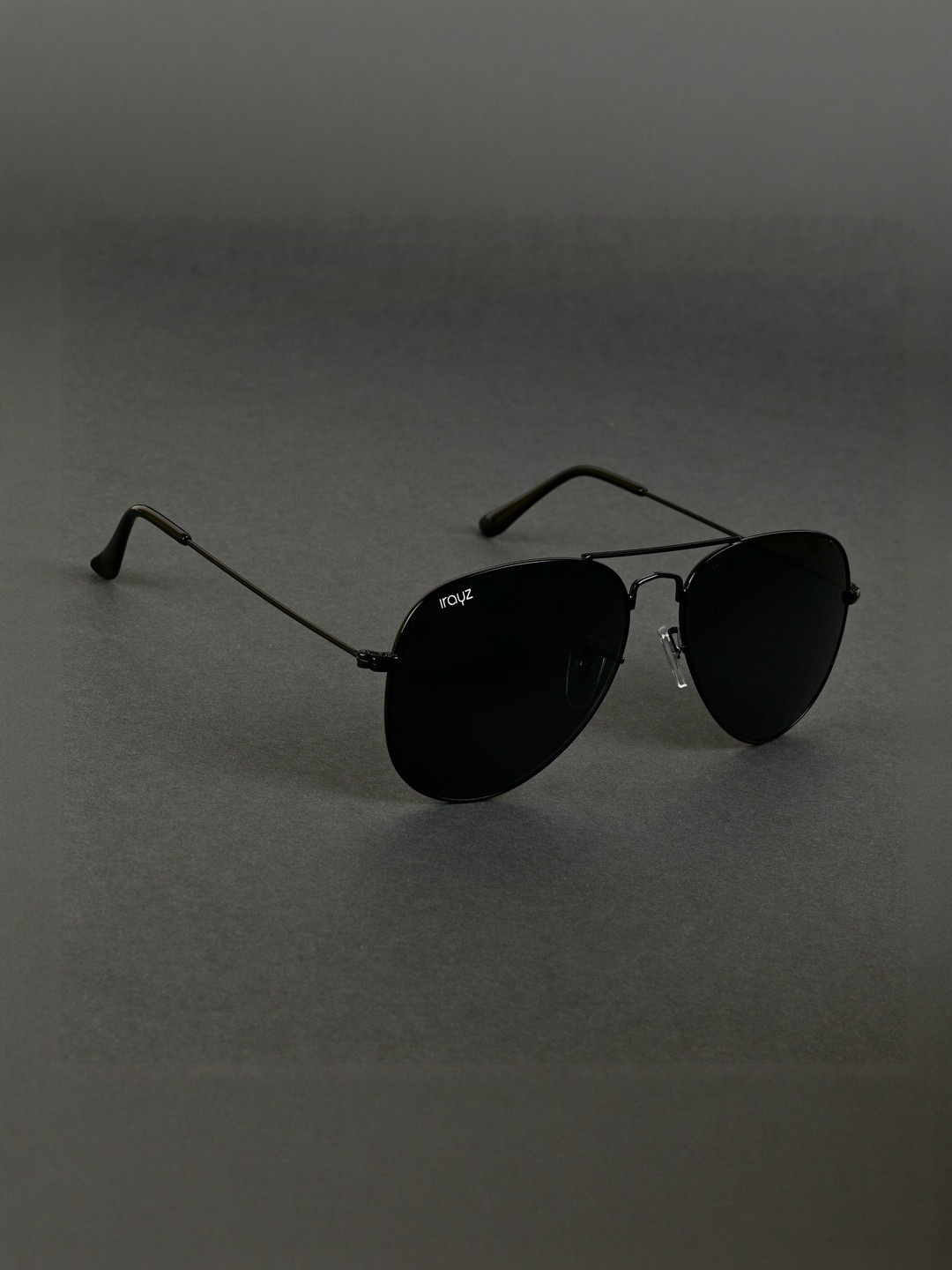 Irayz Unisex Aviator Sunglasses with UV Protected Lens 5401-Full Black