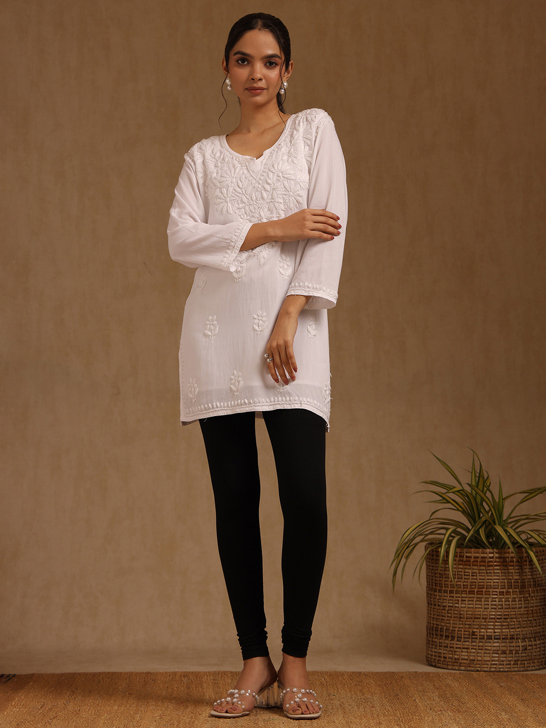 Soch Women Black Solid Mid-Rise Churidar