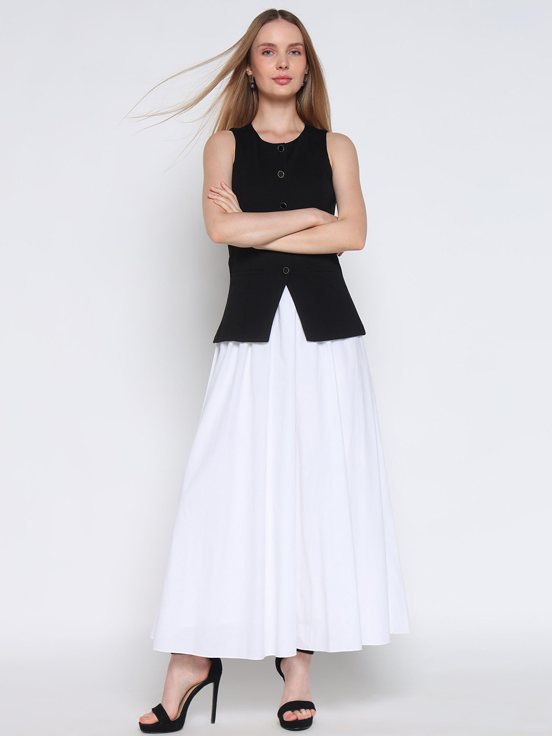 COVER STORY Women Formal Fit & Flare Midi Dress