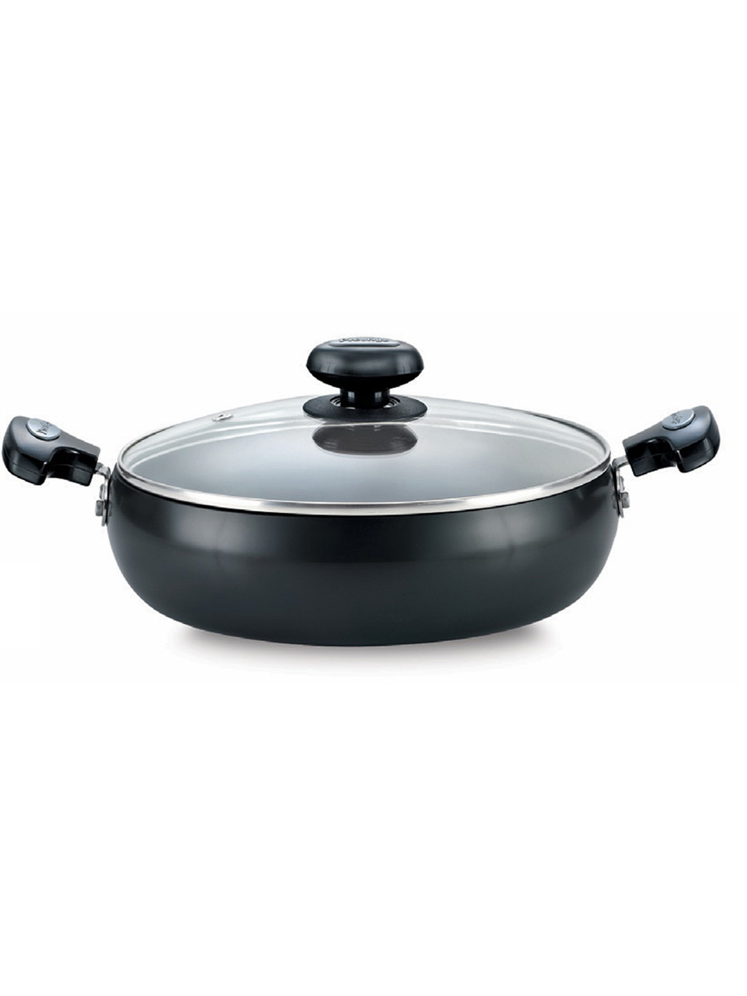 Prestige Hard Anodised Plus Induction Base Saute Pan with Glass Lid-1.7L