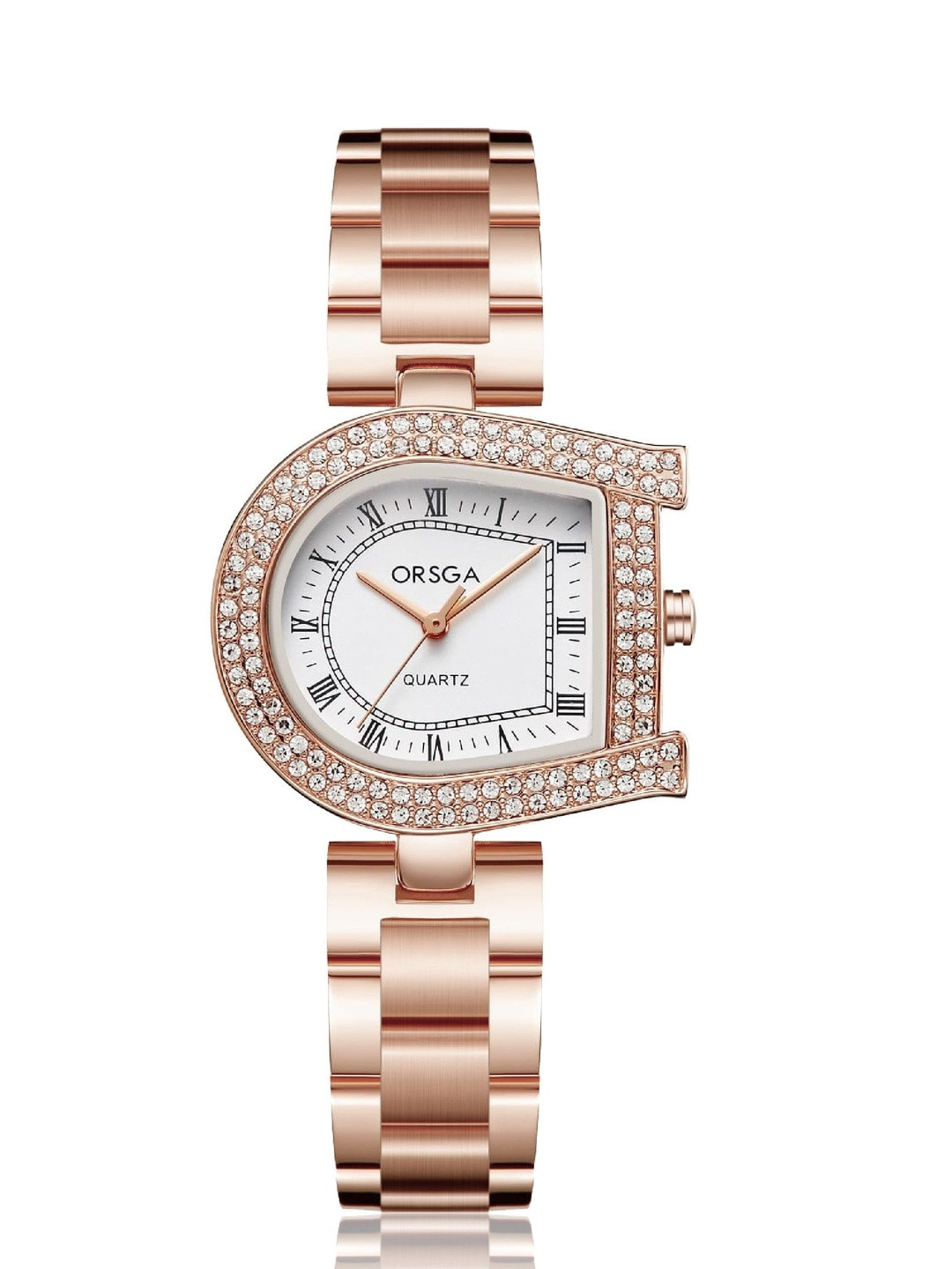 ORSGA Women Dial & Stainless Steel Bracelet Style Analogue Watch OL-1112-DIVINA-RSGLD