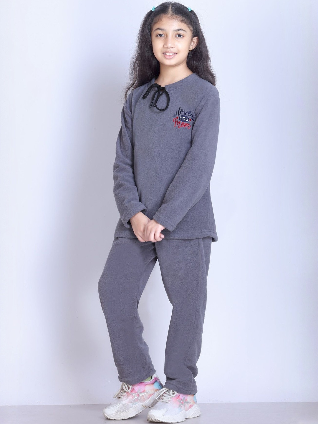 FIRST SLEEP Kids Typography Printed T-shirt & Pyjamas Night suit