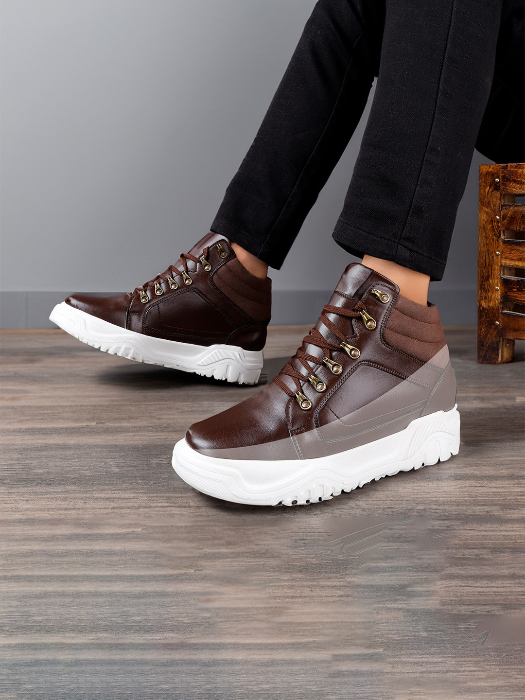 Bxxy Men High-Top Elevator Sneakers