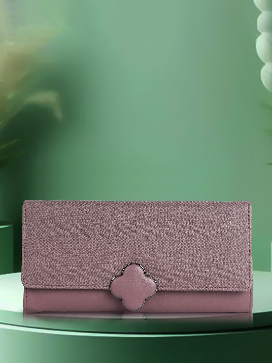 NORVE Stylish Women Textured Three Fold Wallet
