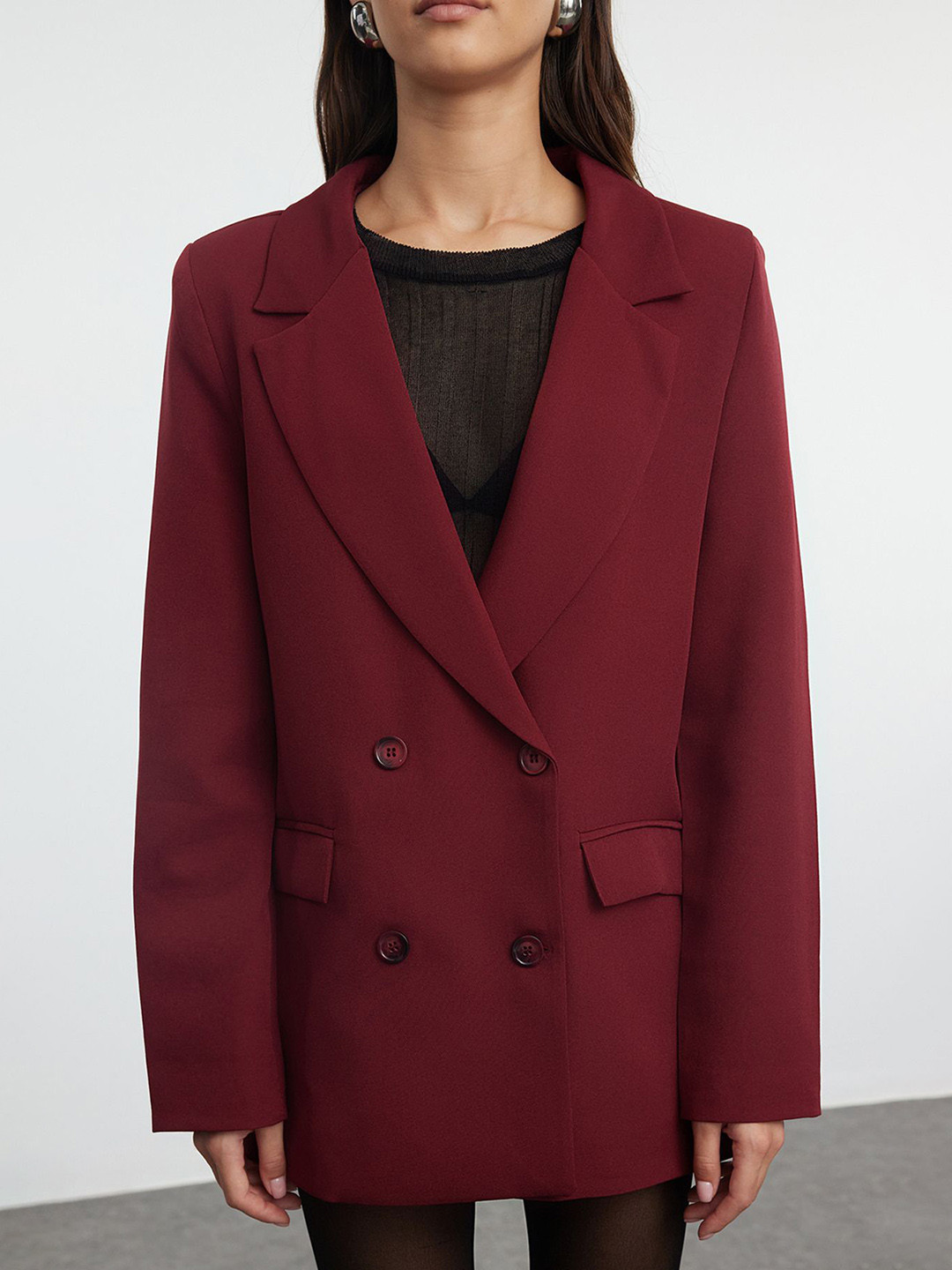 Trendyol Slim-Fit Double Breasted Blazer