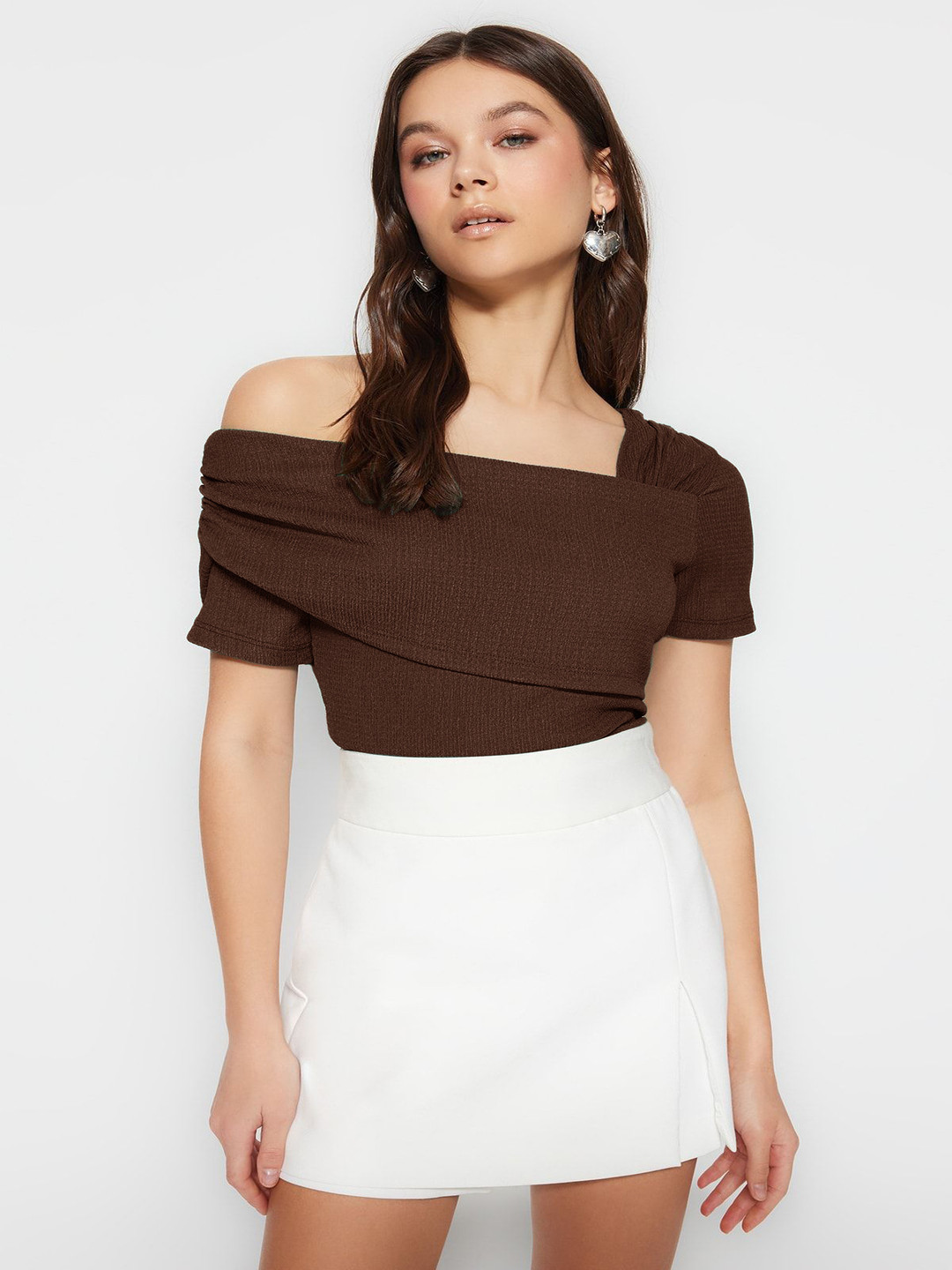 Trendyol Off-Shoulder Bardot Top
