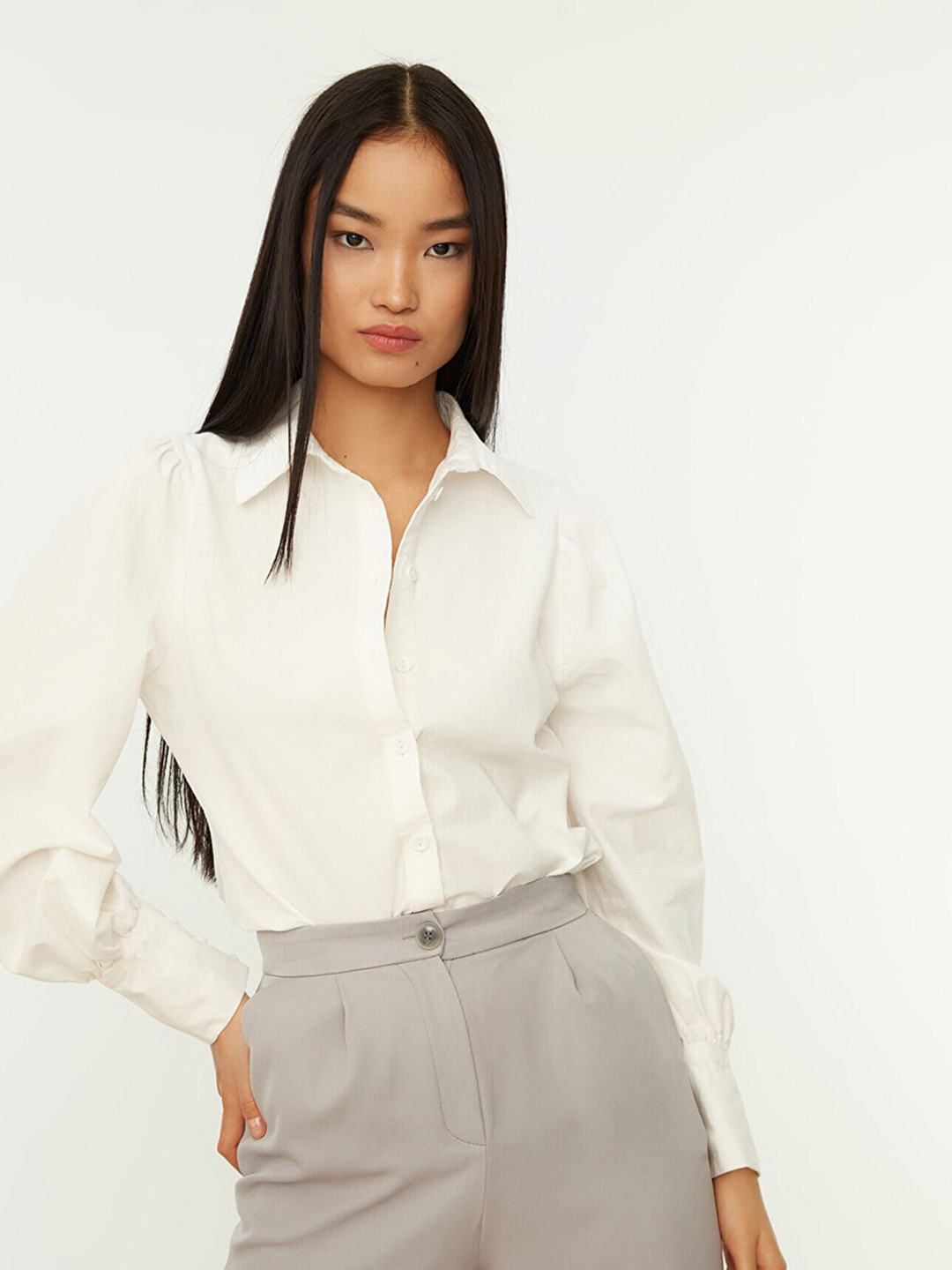Trendyol Women Formal Cotton Shirt