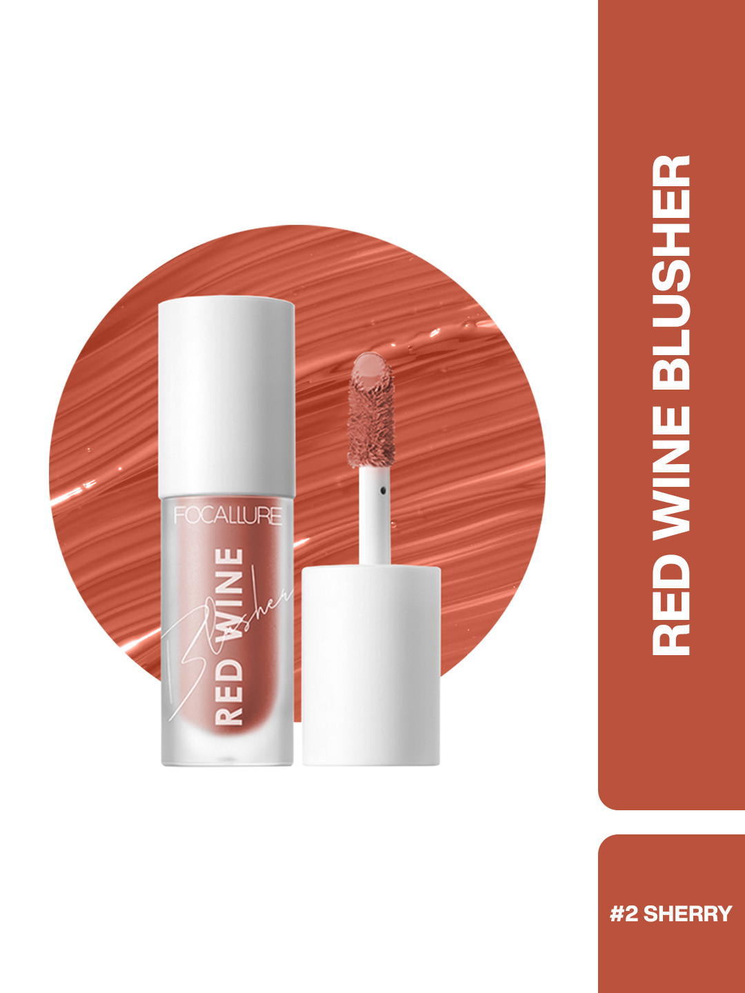 FOCALLURE Hangover Red Wine Long Lasting Blusher 5 g - Sherry 02