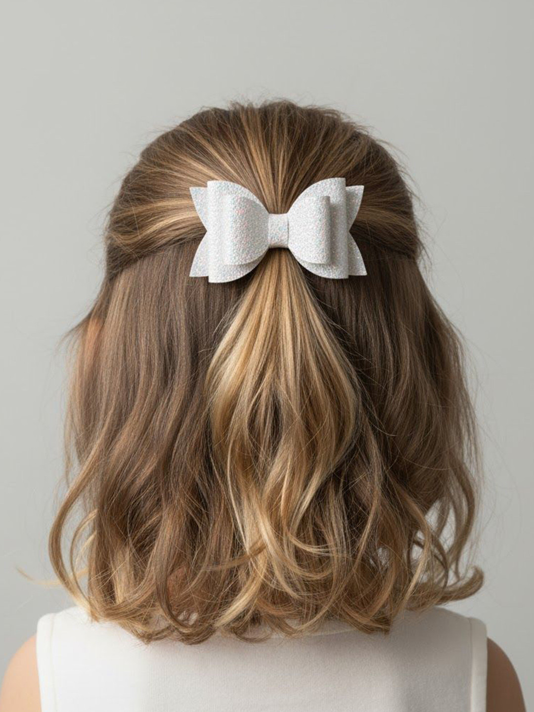 RAINMEBOWS Girls Solid  3 Layered Alligator Hair Clip