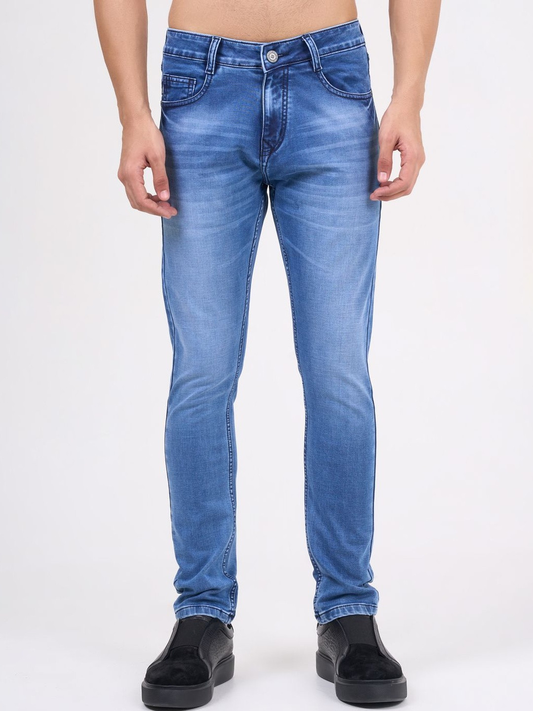 Sparky Men Slim Fit Mid-Rise Light Fade  Denim Jeans