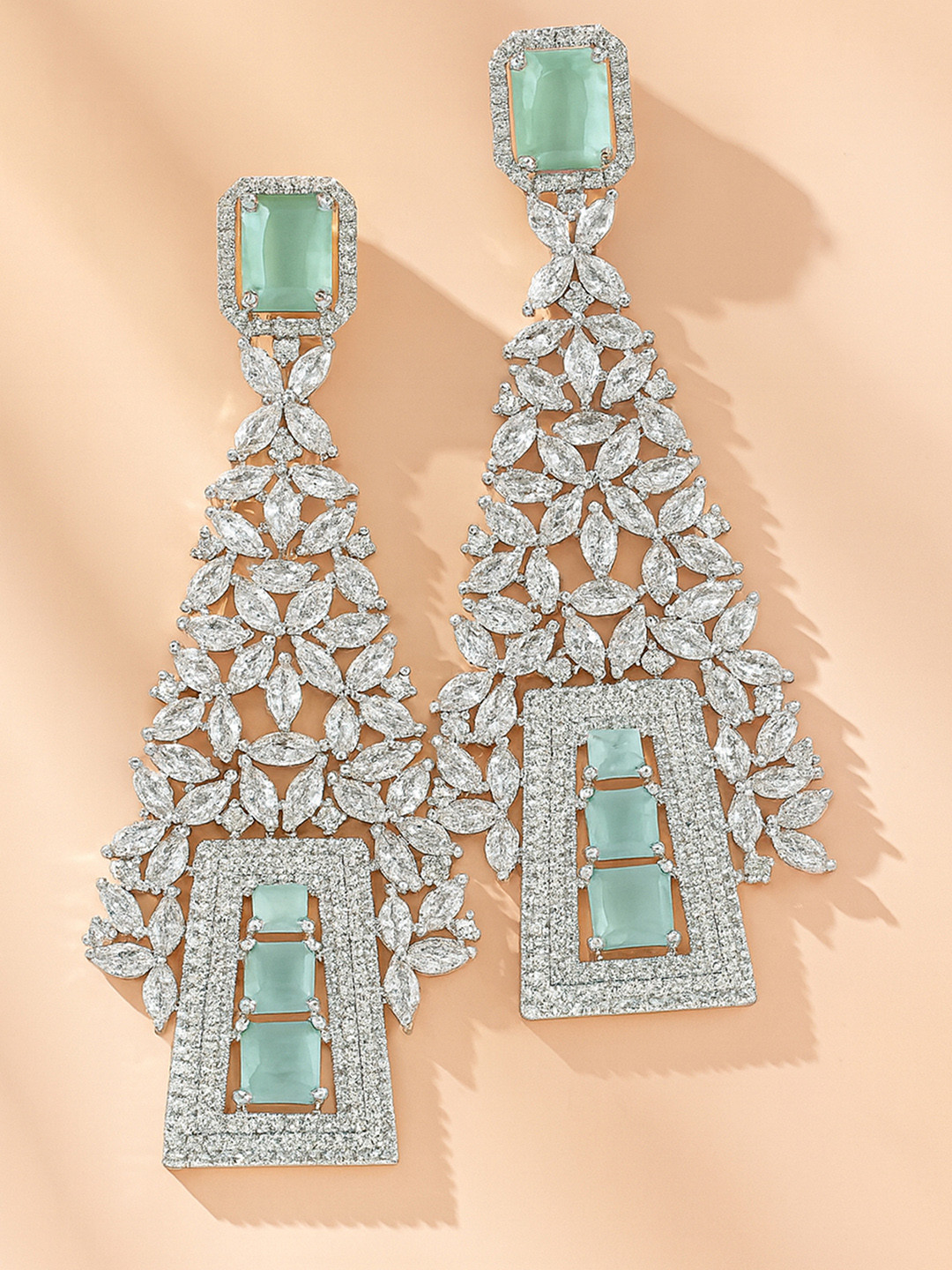 KARATCART Contemporary Drop Earrings