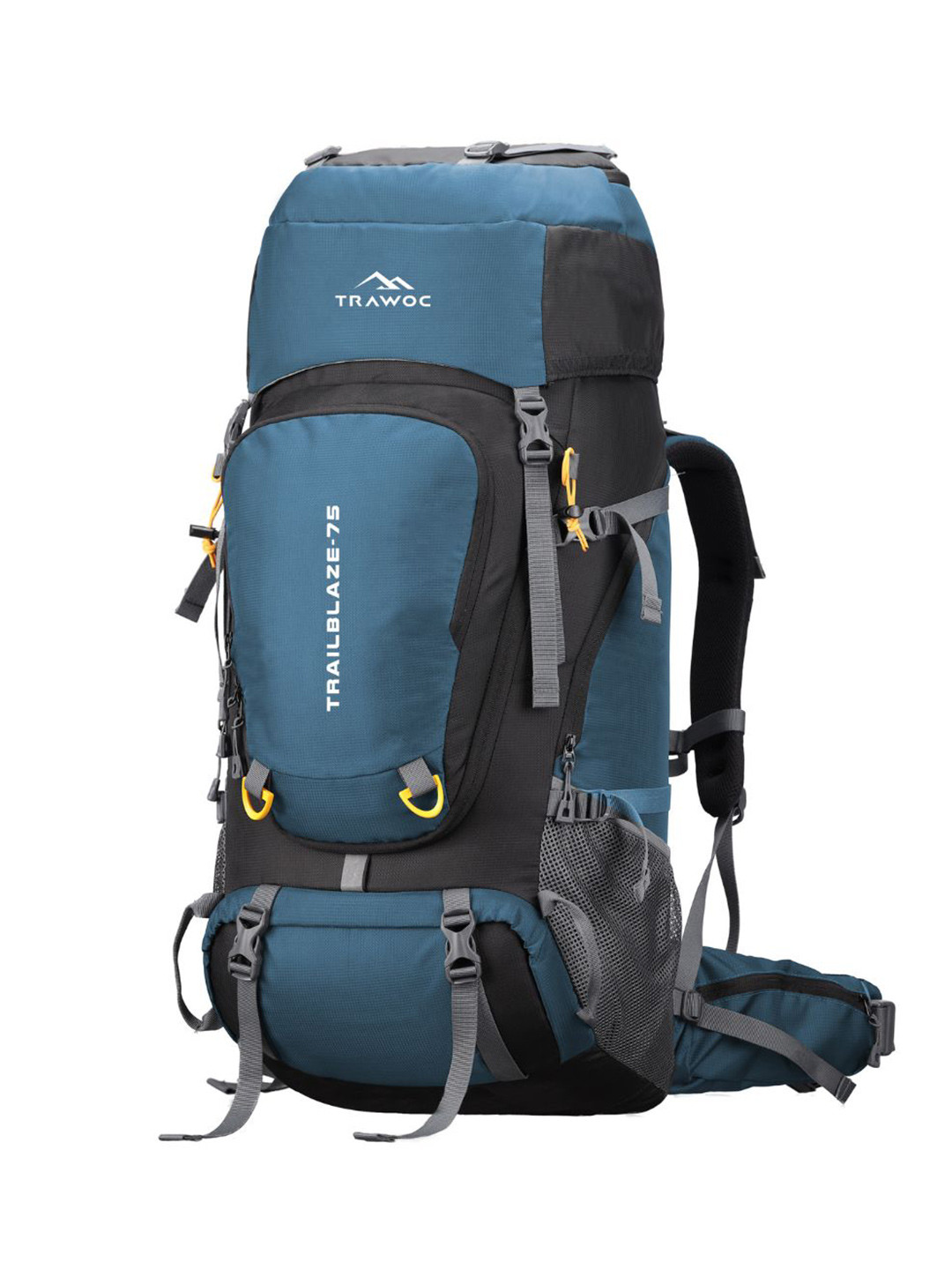 TRAWOC TRAILBLAZE Solid 75L Rucksack With Rain Cover For Outdoor Trips