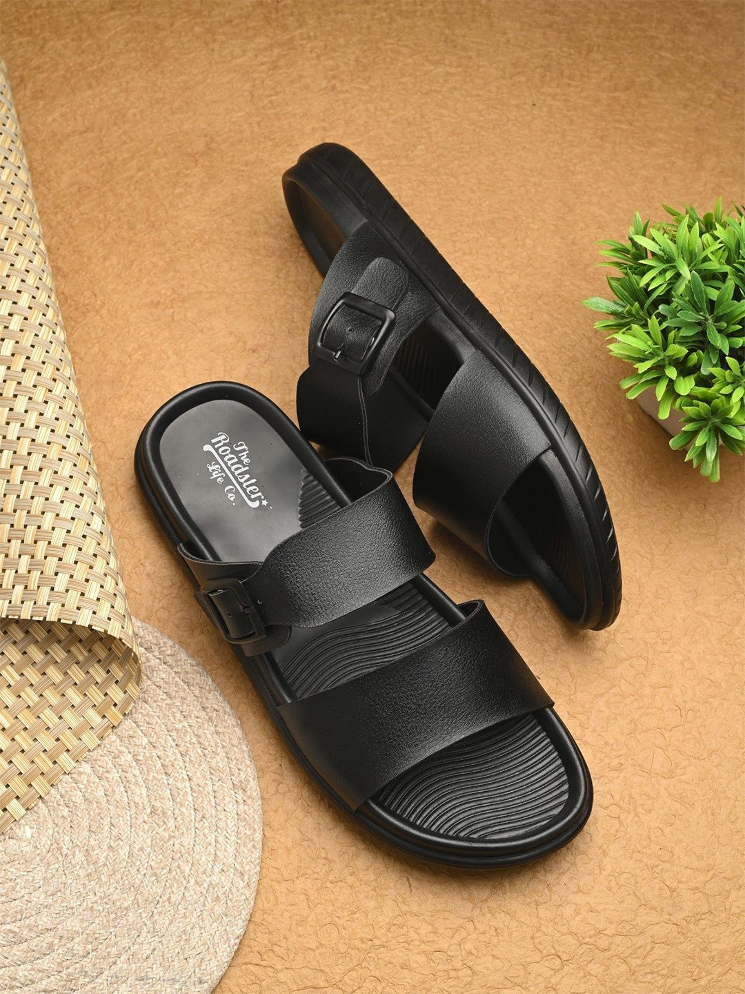 The Roadster Lifestyle Co. Men Slip-On Double Strap Comfort Sandals