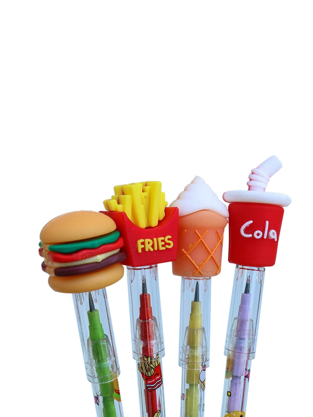 VR Creatives Kids Pack of 4 Fast Food Notebook Stationery