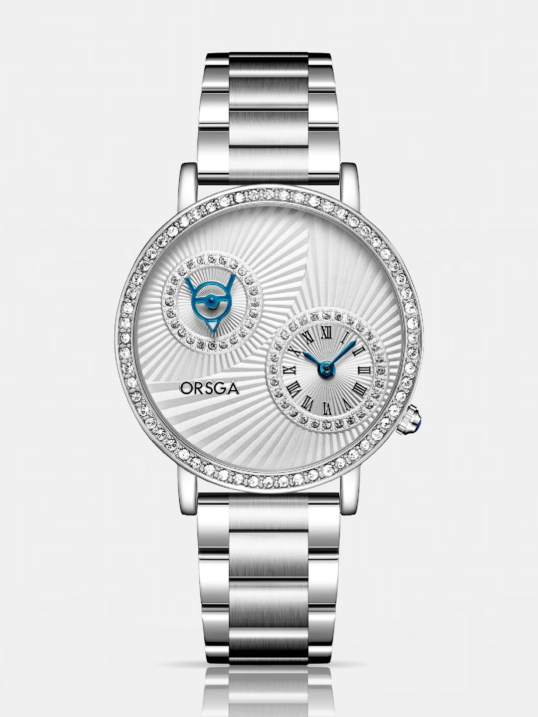 ORSGA Women Stainless Steel Bracelet Style Straps Analogue Watch OL-9883-BRILLEN-SLR