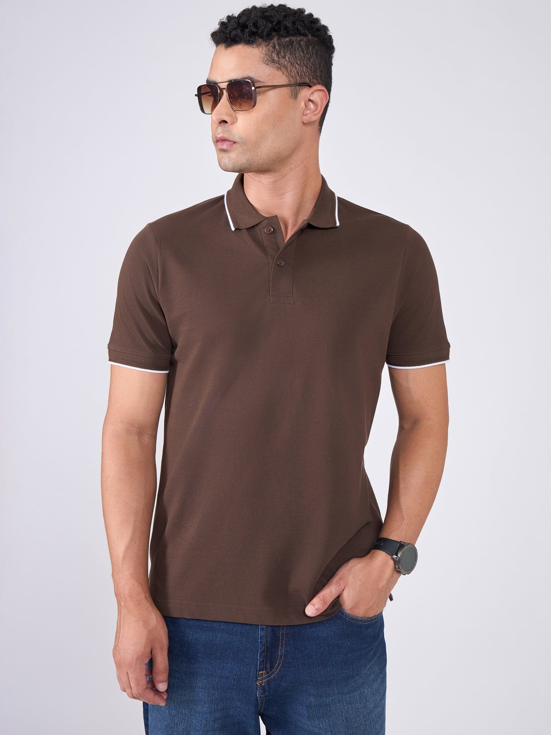 Espanshe Orwell Regular Fit Polo Collar T-shirt