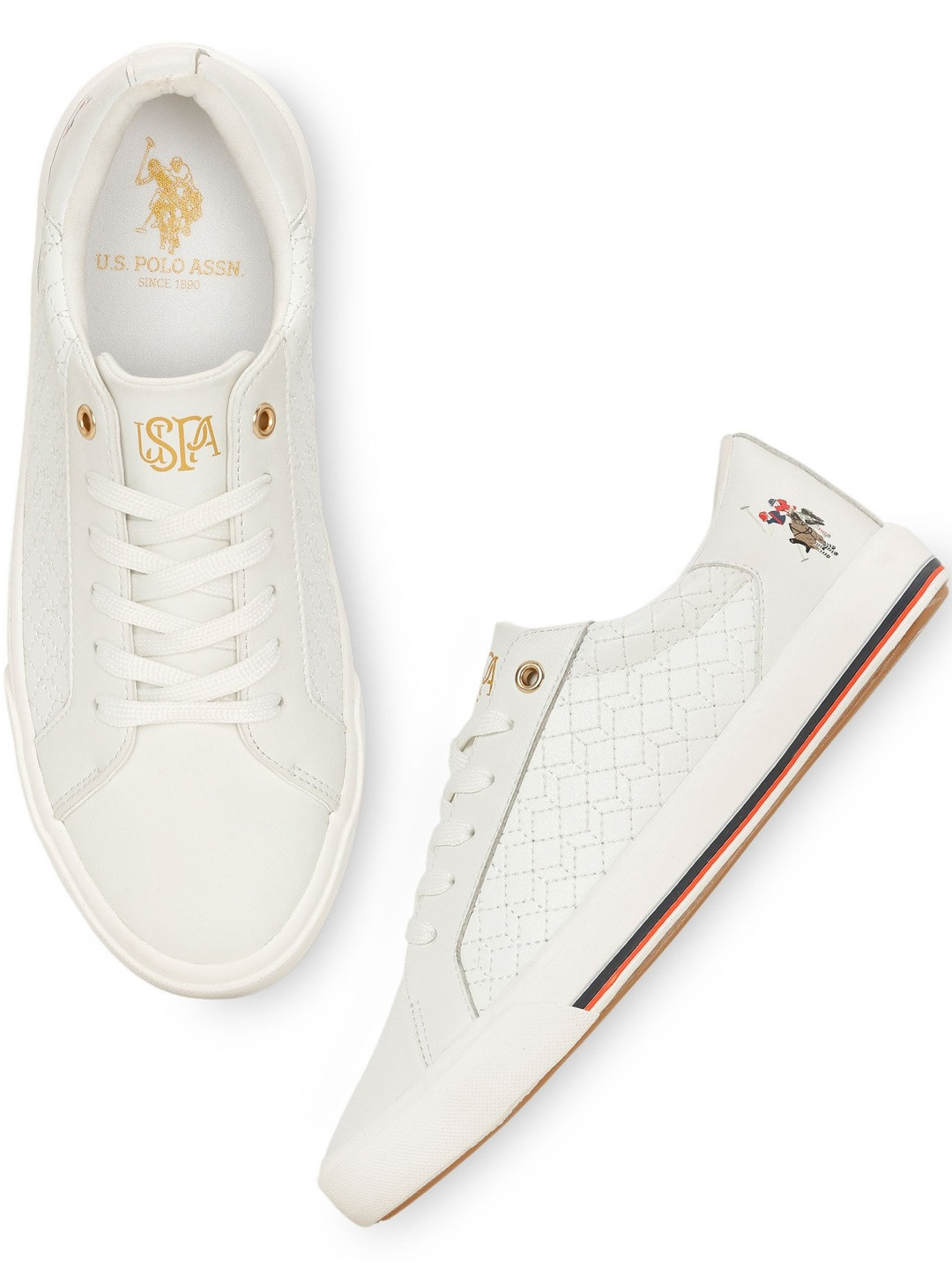 U.S. Polo Assn. Women Heidi 2.0 Textured PU Sneakers