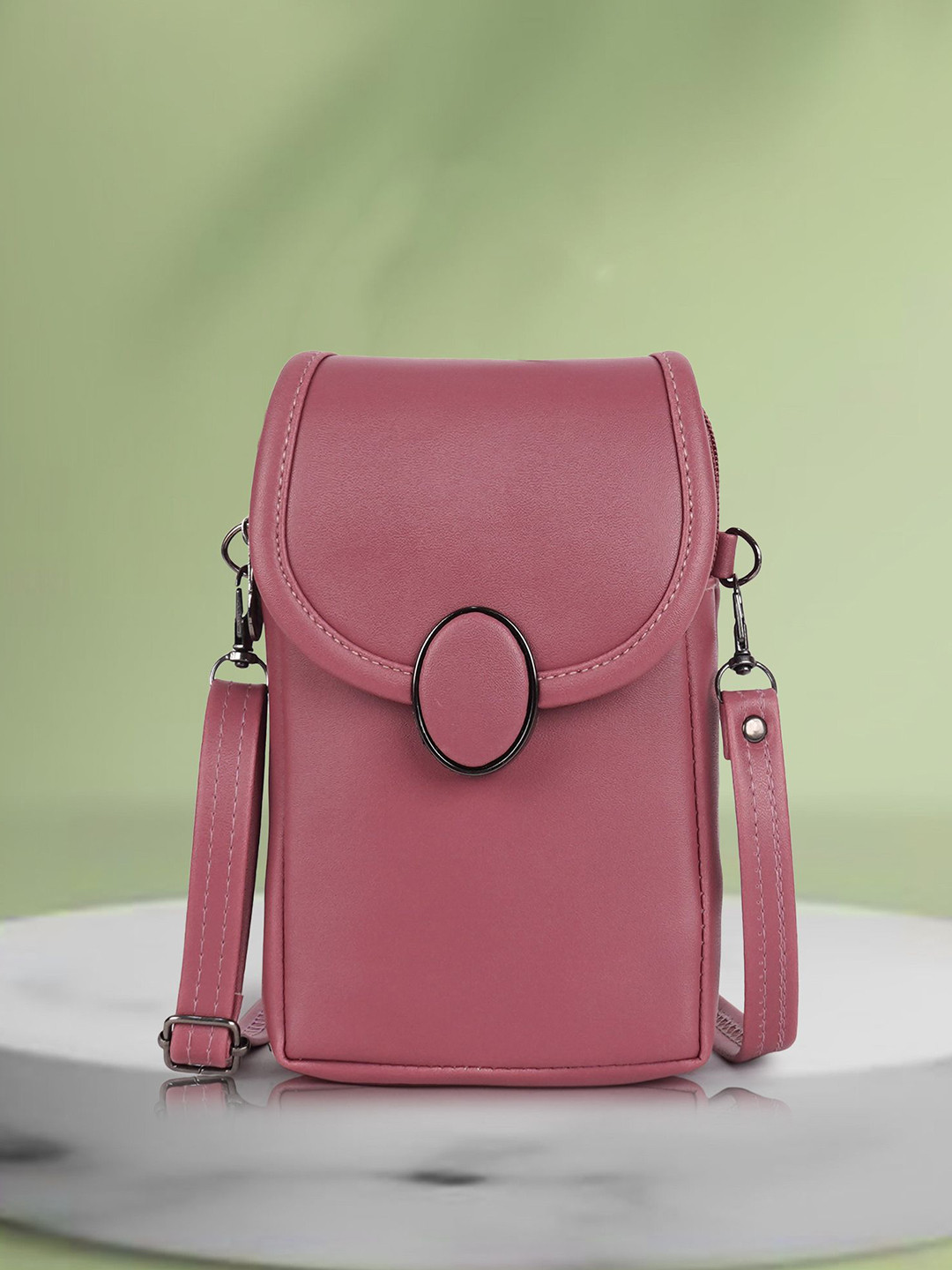 NORVE Self Design Synthetic Leather Water Resistant Structured Sling Bag
