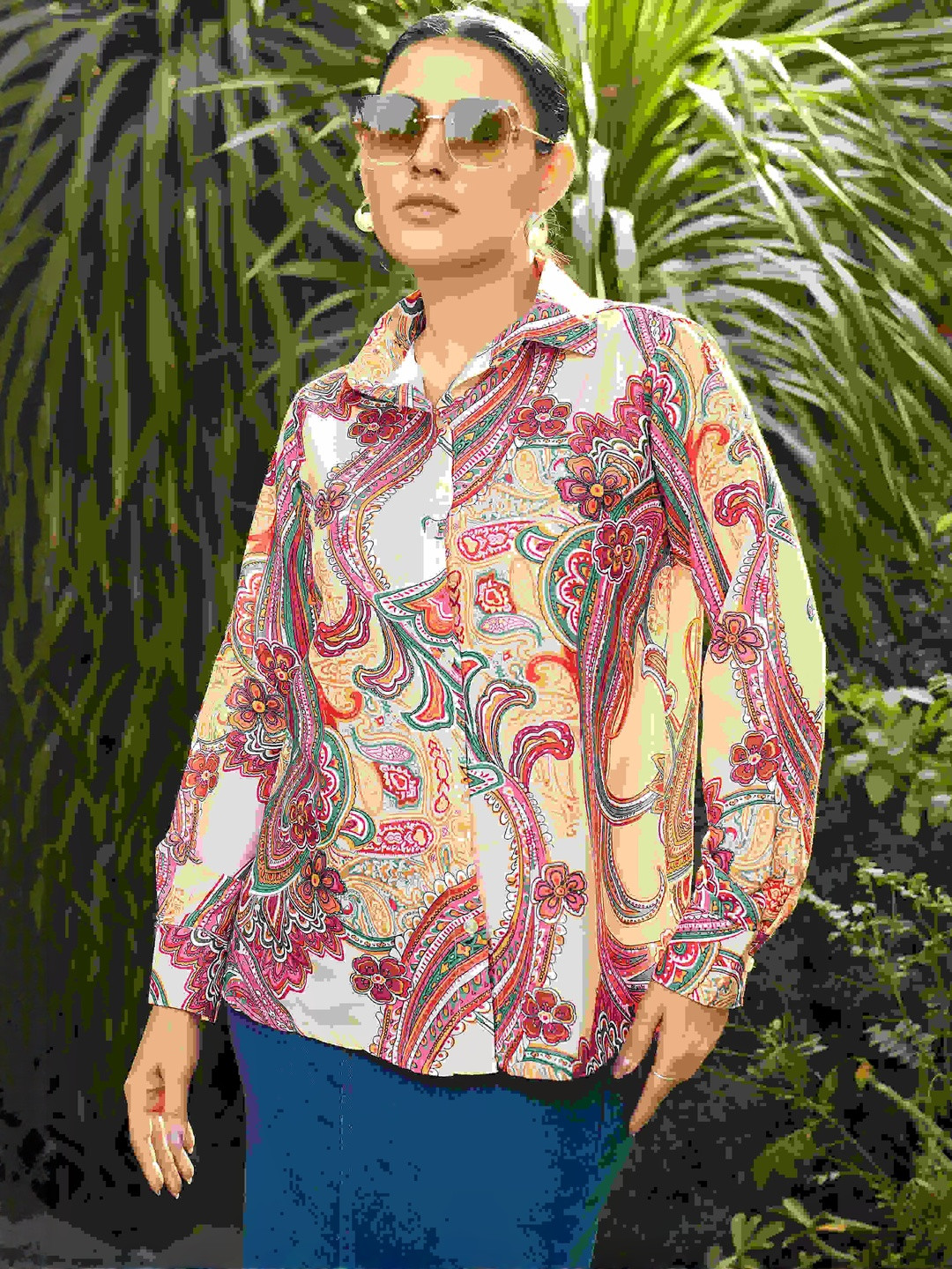 LERIYA FASHION Women Ethnic Motifs Printed Shirt