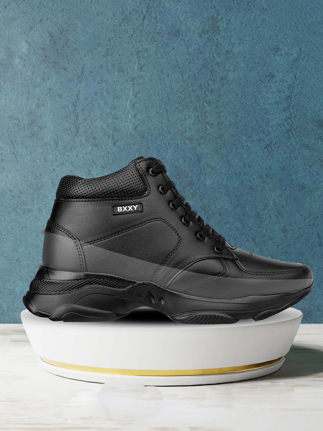 Bxxy Men 3 Inch Hidden Elevator Height Increasing Casual Sneaker Lace Shoes