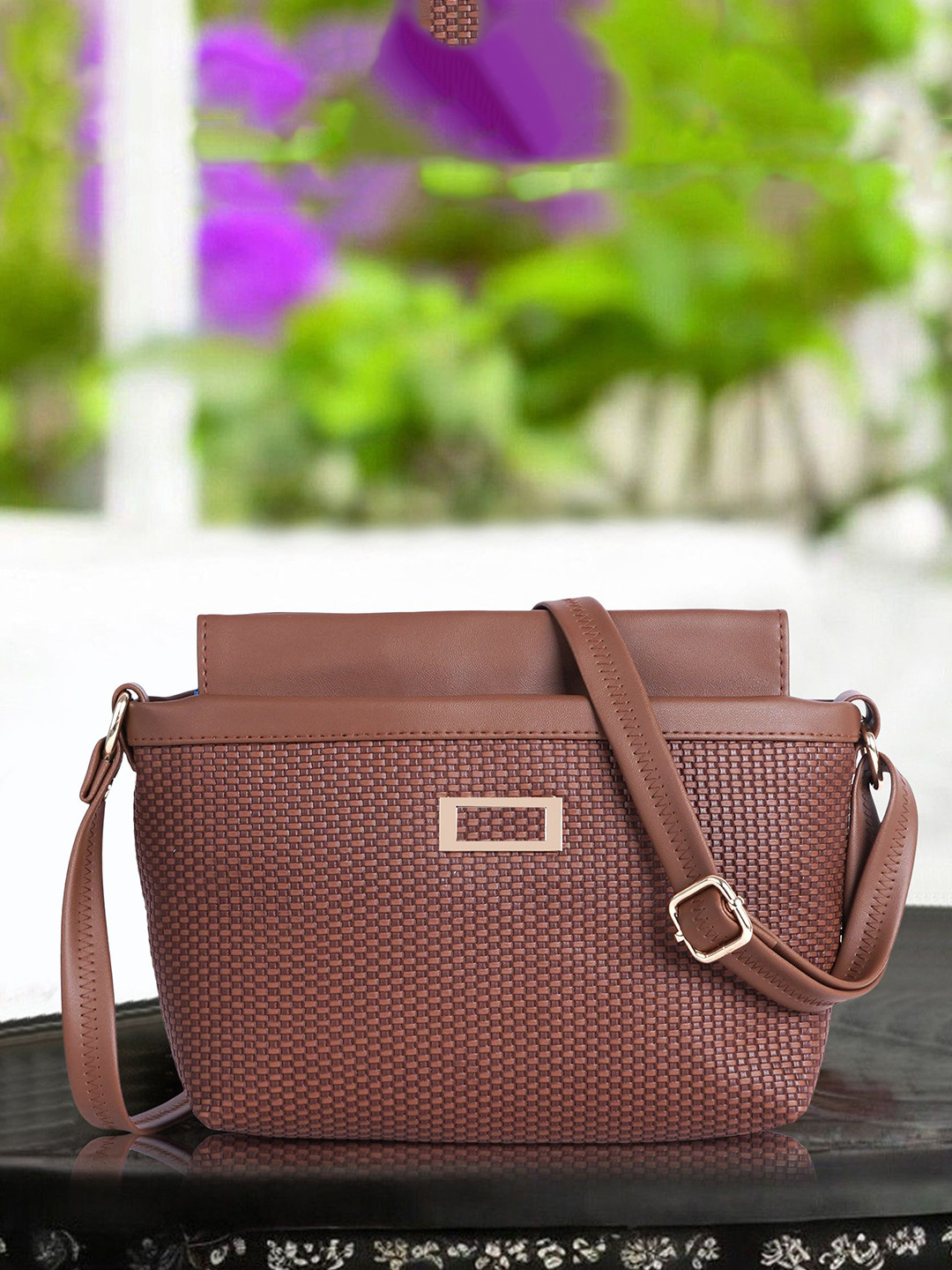 NORVE Textured Crossbody Sling Bag