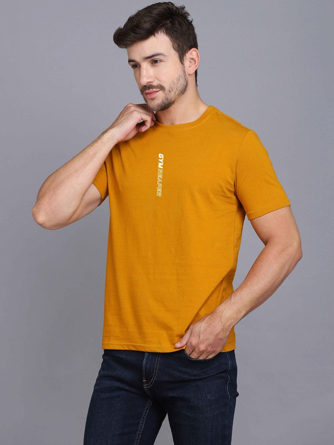 TEEFOX Graphic Printed Drop-Shoulder Sleeves T-shirt