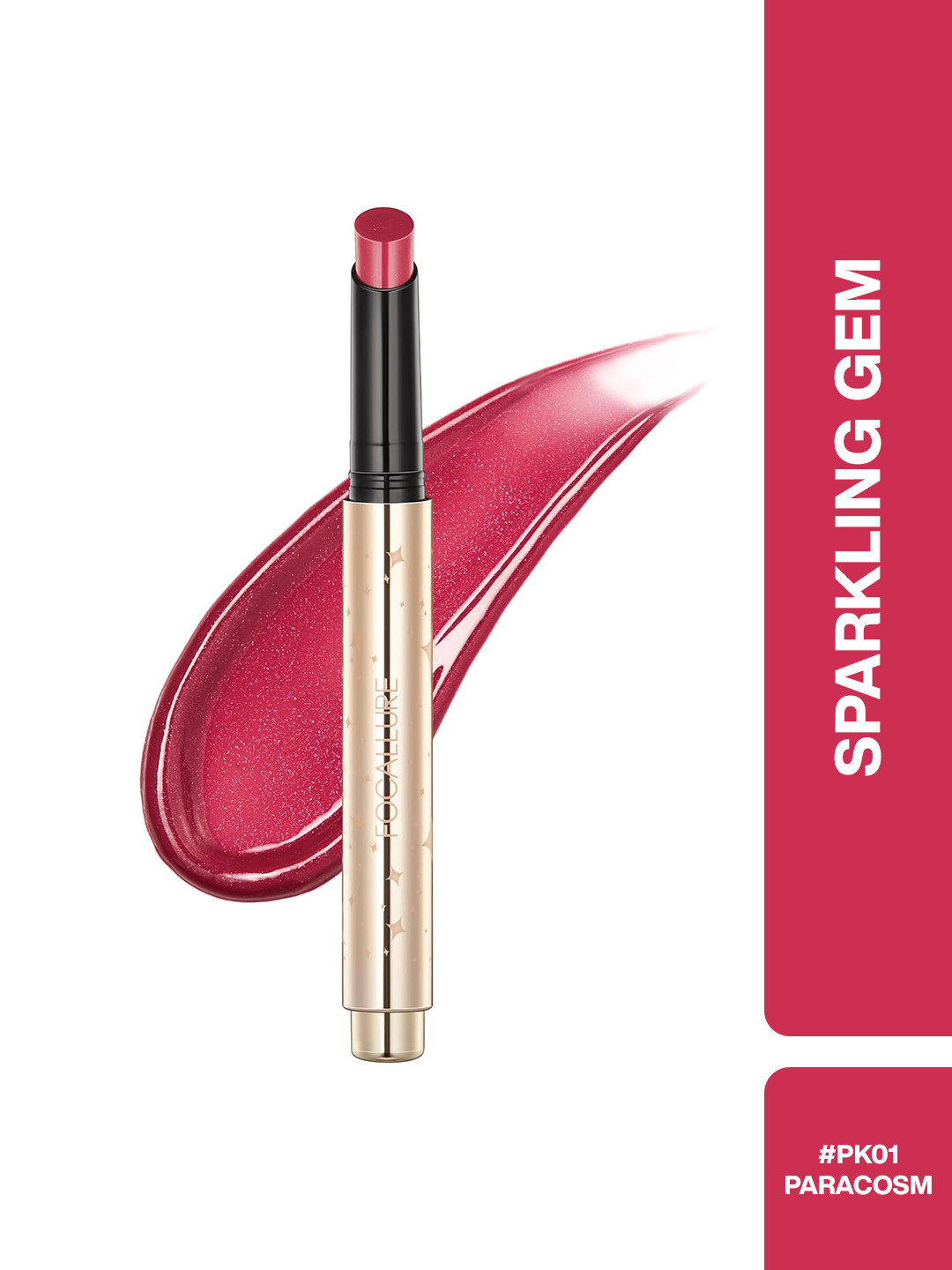 FOCALLURE Sparkling Gem Lip Gloss Stick - 2 g - Paracosm PK01