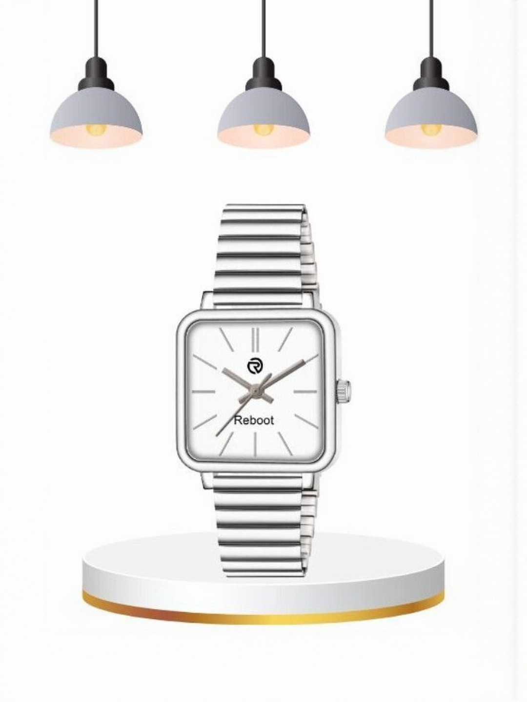 REBOOT Men Steel Bracelet Style Straps Analogue Watch sh_New61_152 Chuan White Designer