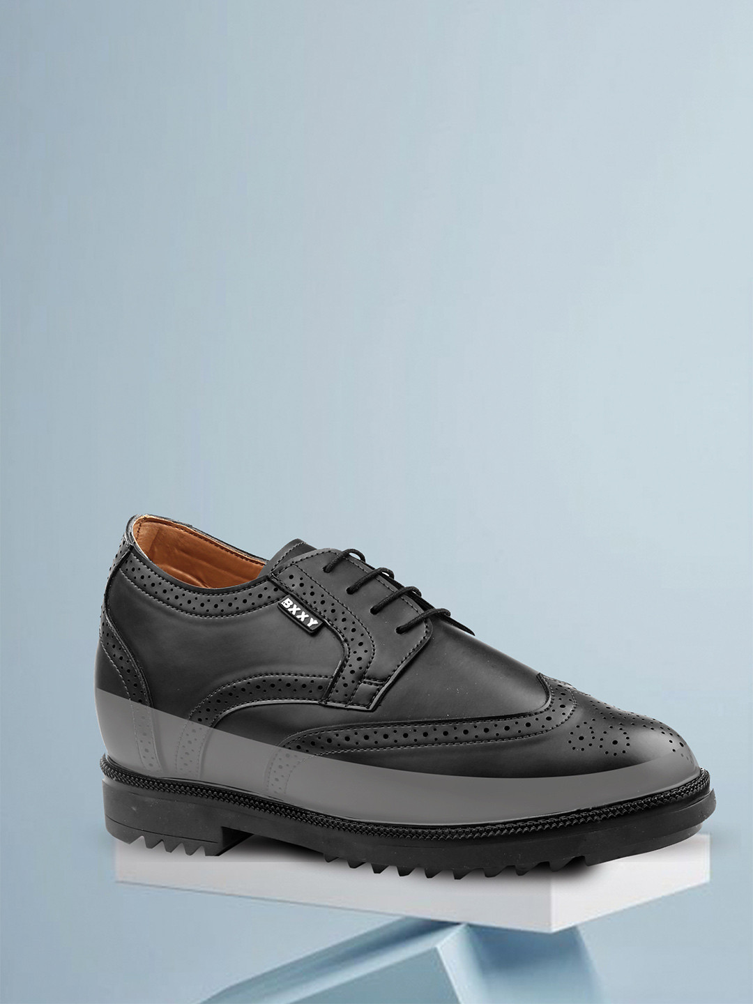 Bxxy Men Hidden Elevator Formal Brouge Shoes