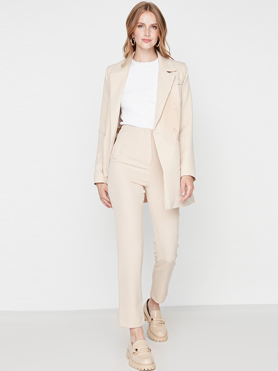 Trendyol Women Beige Trouser