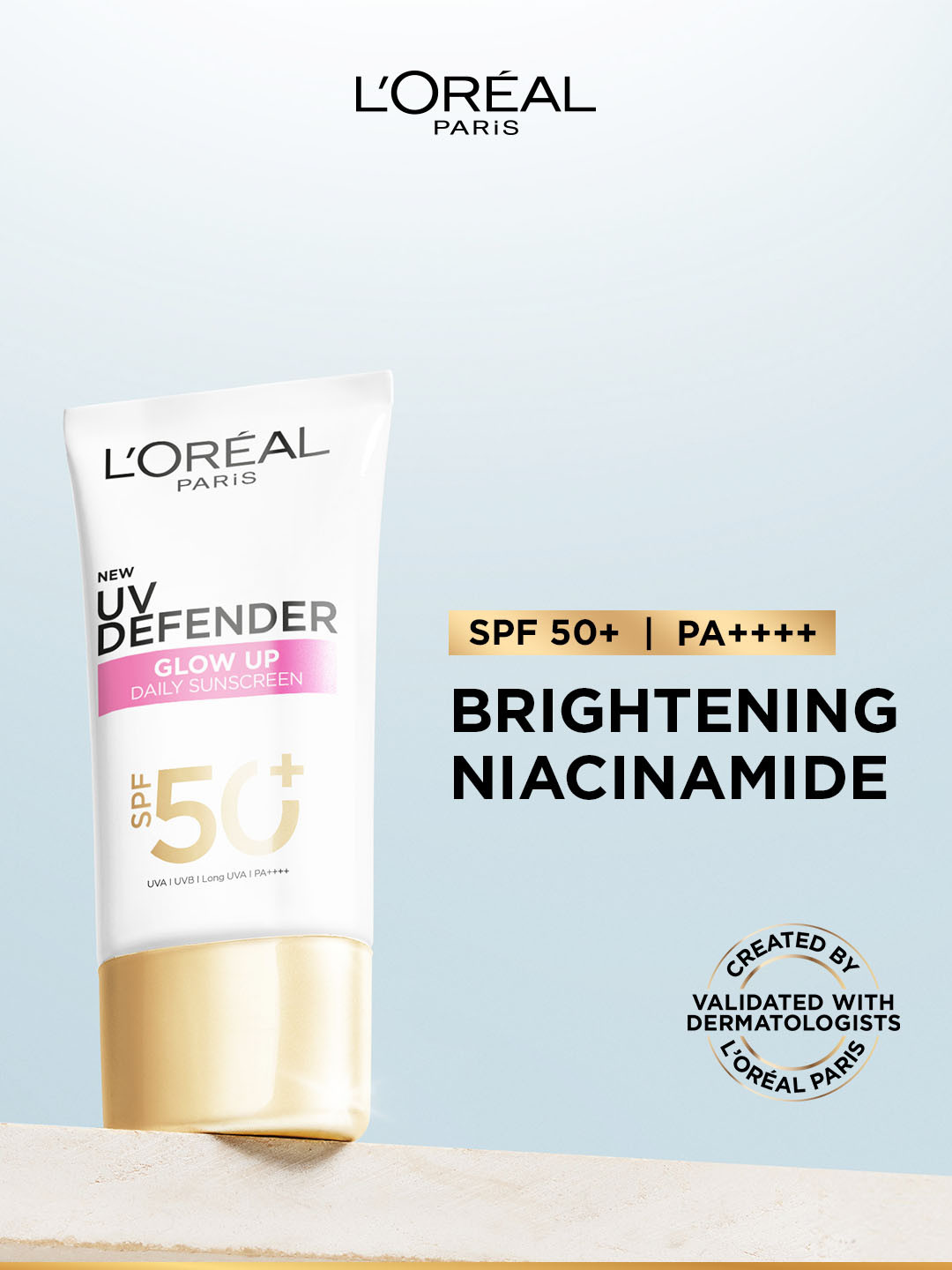 LOreal Paris UV Defender Serum Protector Bright & Clear Sunscreen SPF 50+ - 50 ml