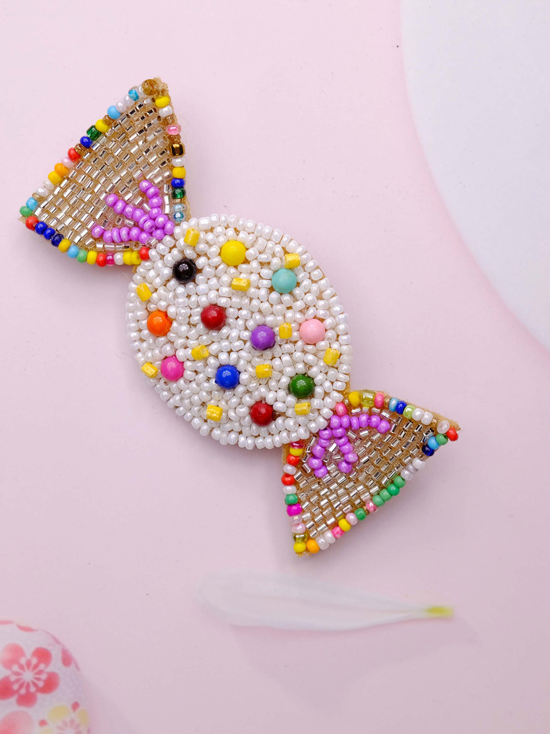 Abeo Unisex Artificial Beaded Minimal Lapel Pin Toffe Brooch