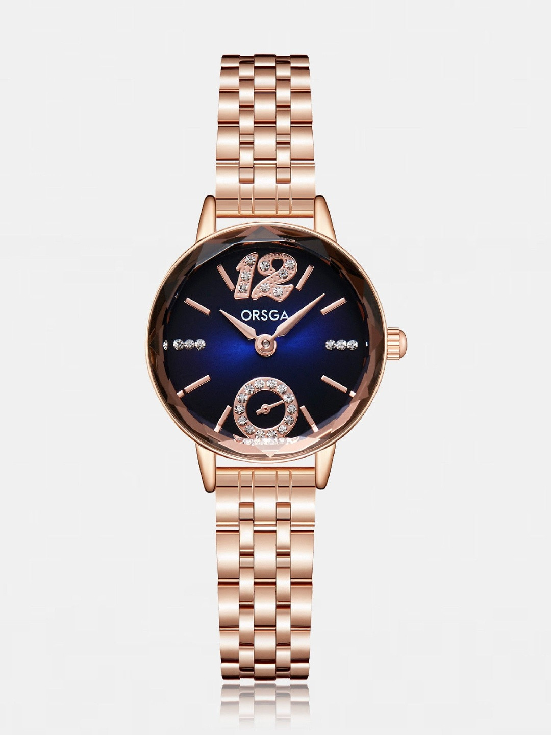 ORSGA Women Dial & Stainless Steel Bracelet Style Straps Analogue Watch OL-9886-VERVE-BLU