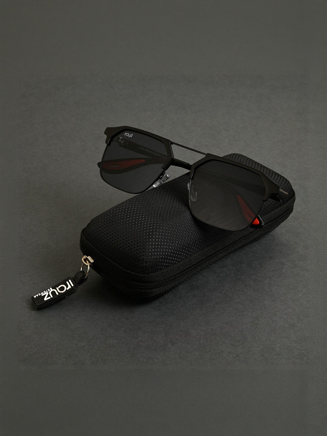 Irayz Unisex Square UV Protected Lens Sunglasses 2851-Full Black