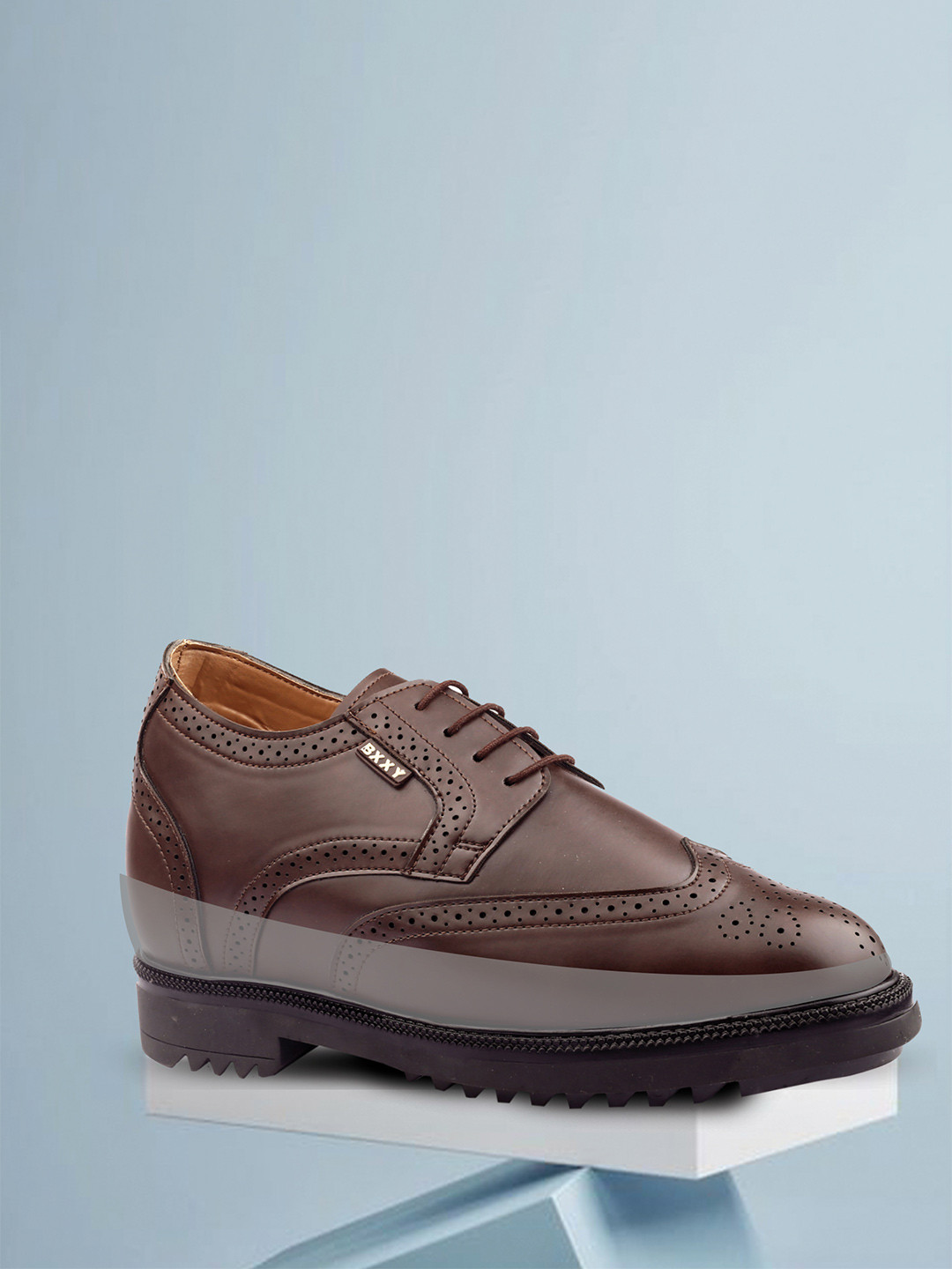 Bxxy Men Hidden Elevator Formal Brouge Shoes