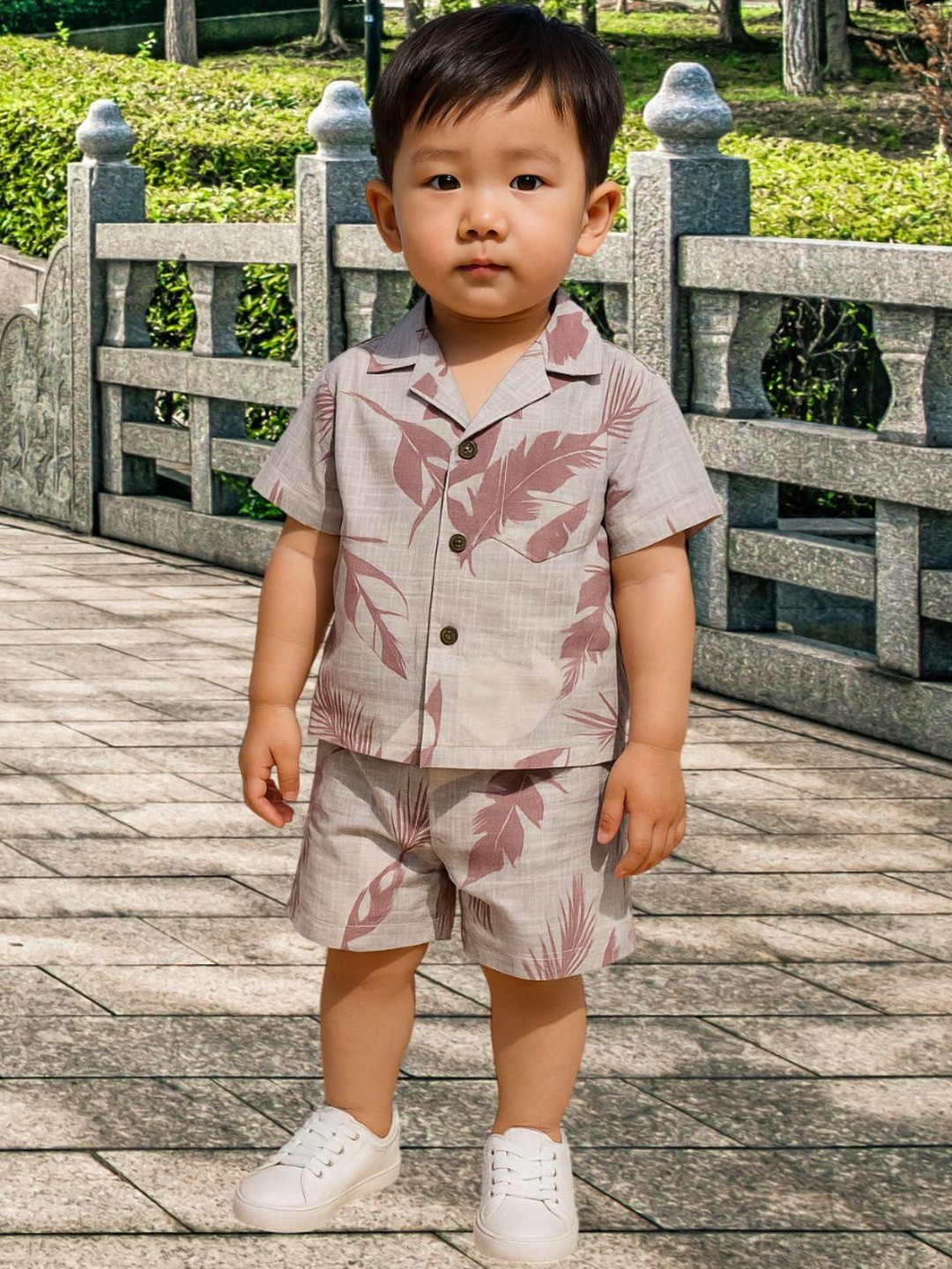 FASHION GRAB Boys Cotton Blend  Cord Set