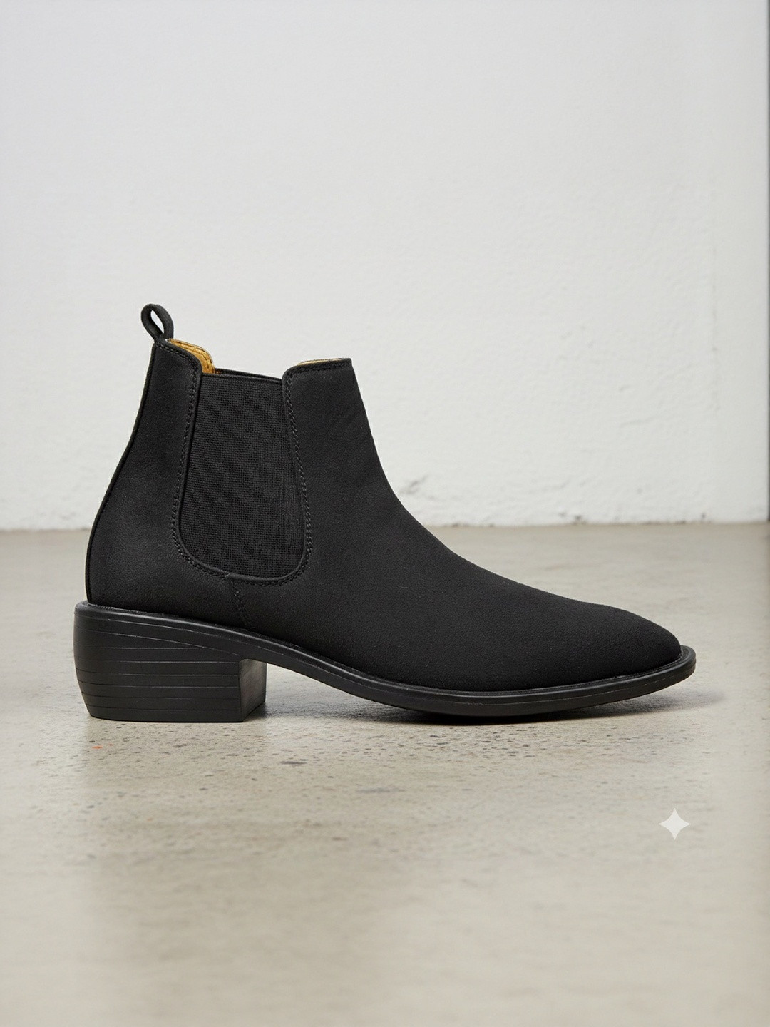 Bxxy Men Textured Round Toe High-Top Height Increasing Chelsea Boots
