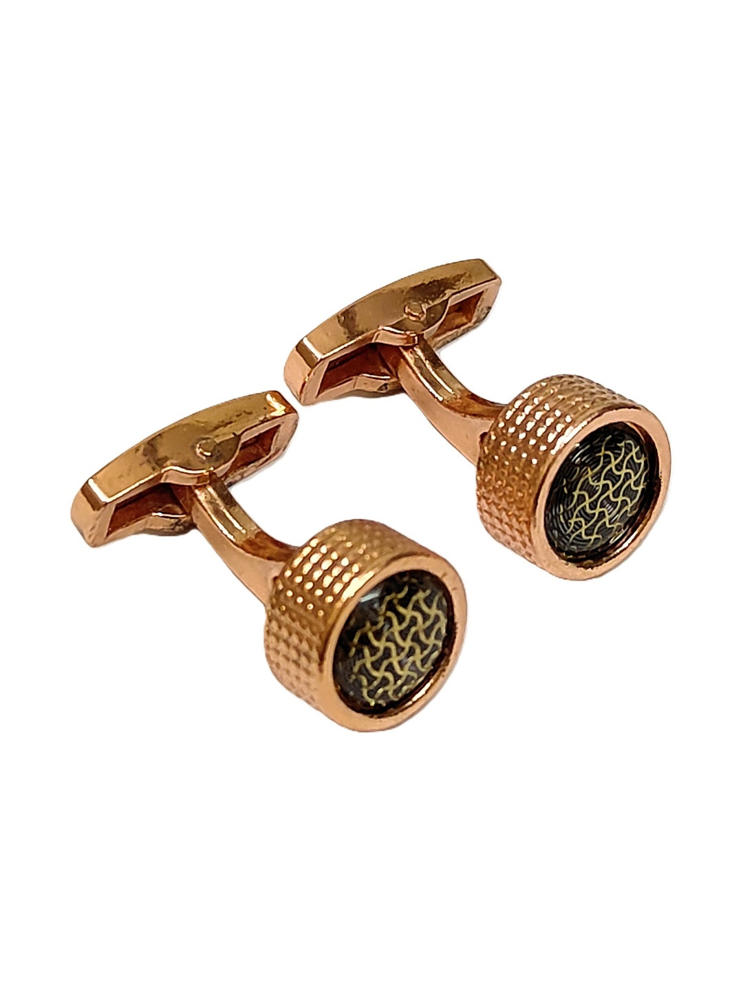 VOICI Men Rose Gold-Plated Cufflinks