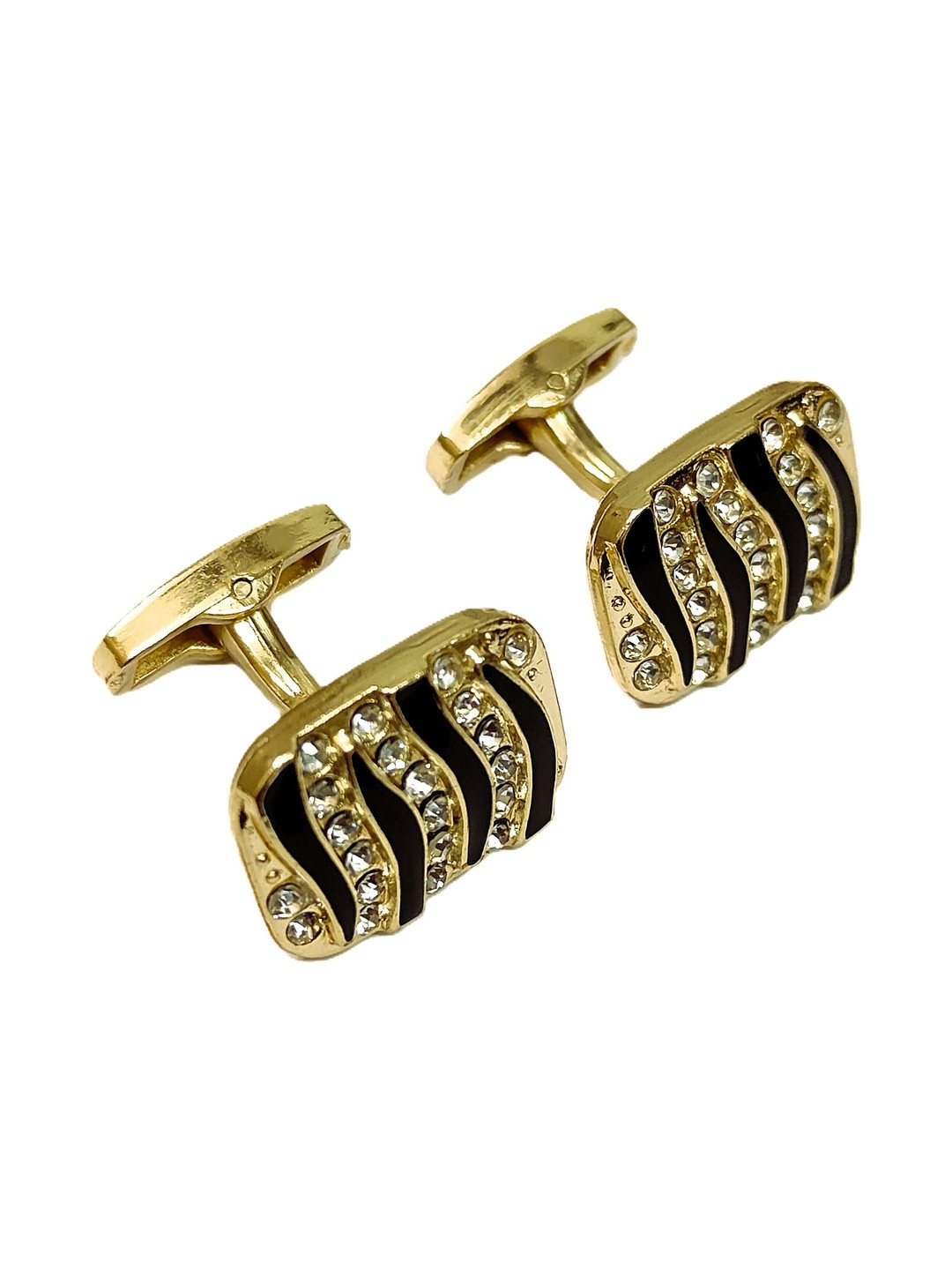 VOICI Men Geometric Shaped Embellished Cufflink