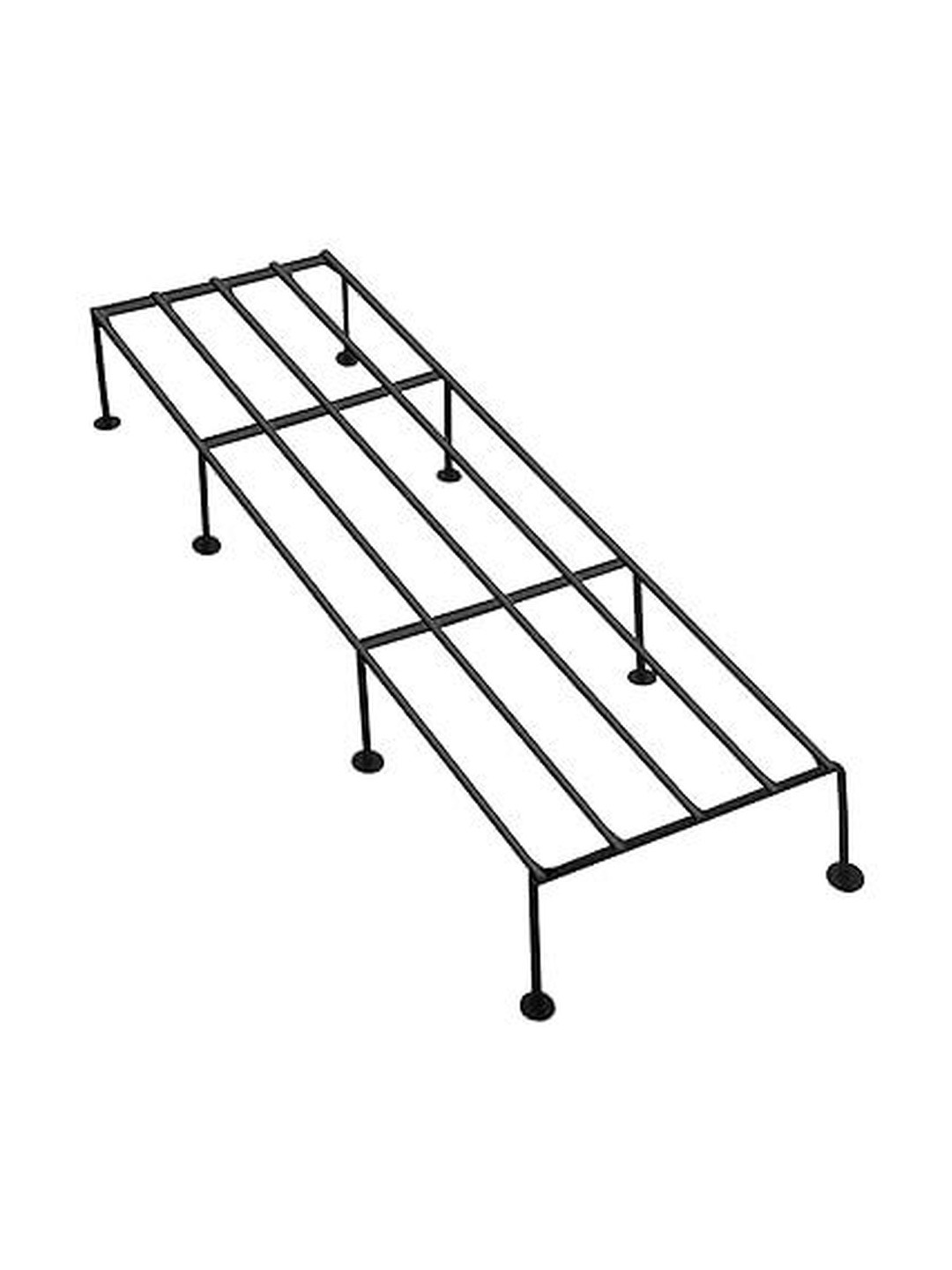 AYMH Black Metal Anti-Rust Planters Stand