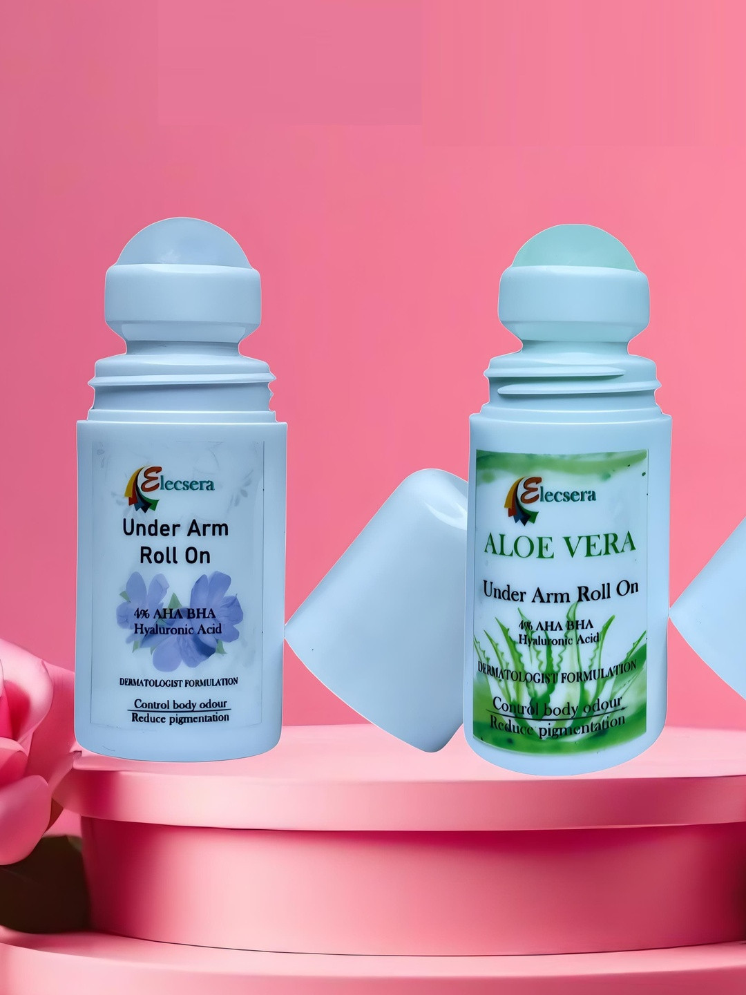 Elecsera Unisex Set of 2 24 Hours Protection Roll-Ons - 50 ml