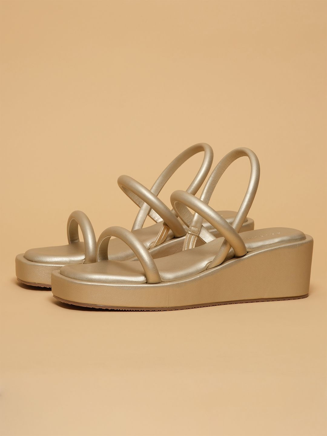 ERIDANI Women Wedge Heel Sandals with Backstrap