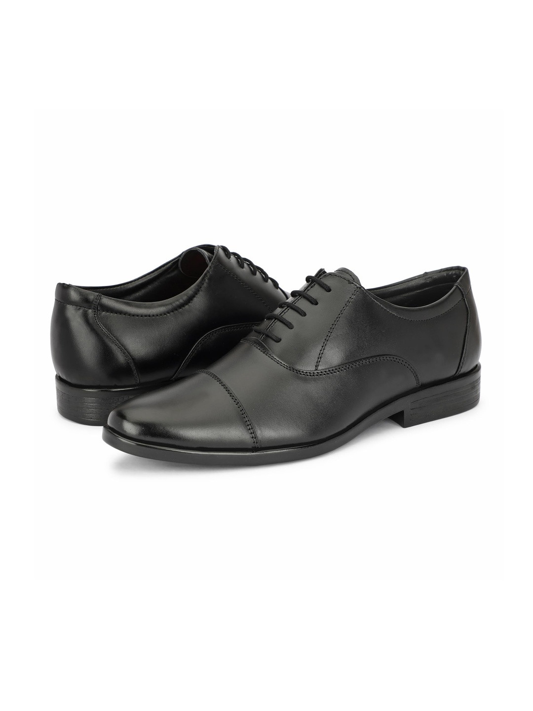 Inflation Men Leather Pointed Toe Cushioned Footbed Formal Oxfords Shoes