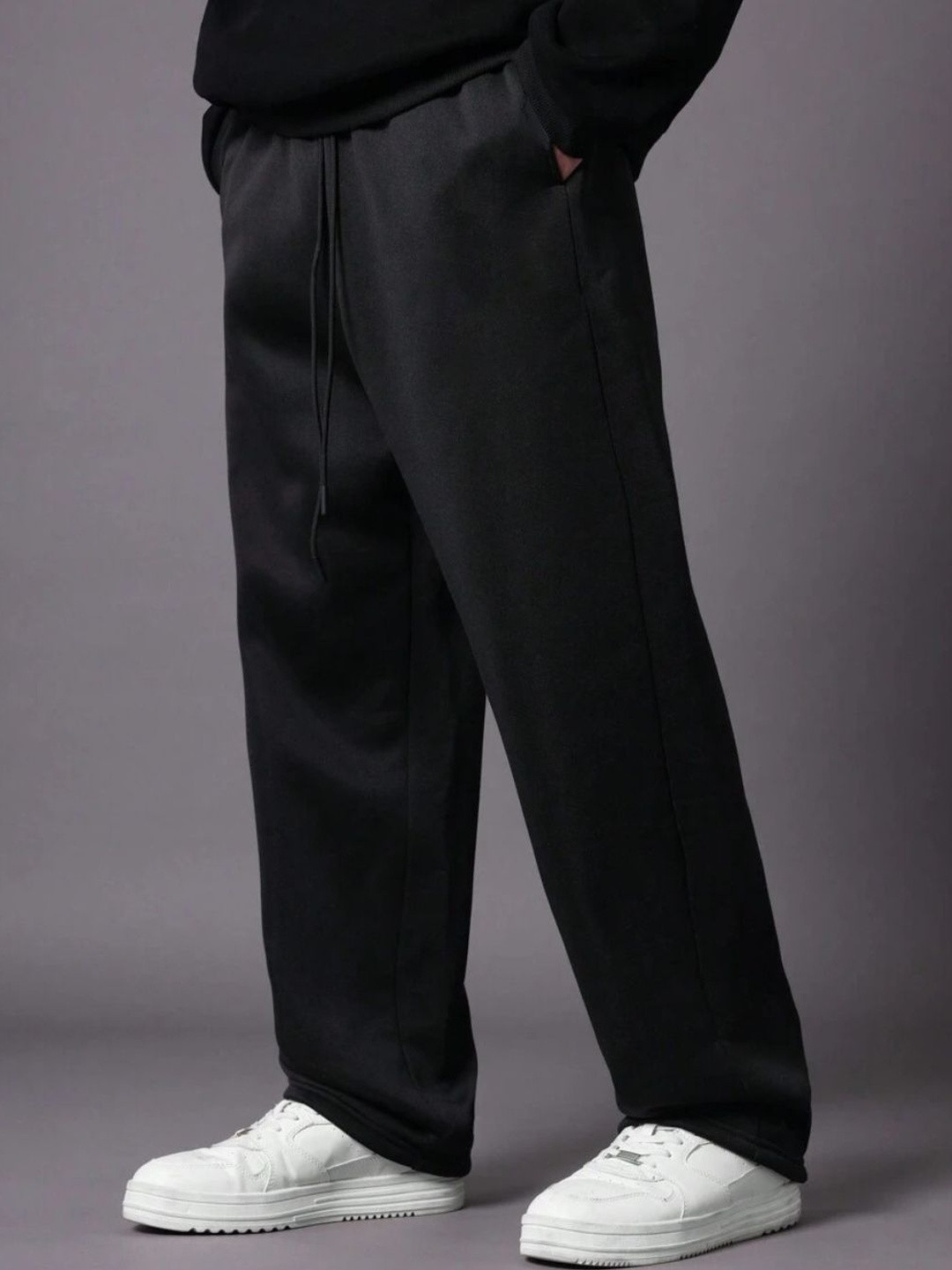 MaverIQ Men Relaxed Loose Fit Easy Wash Korean Pants