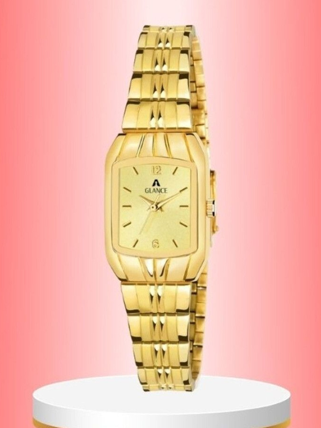 REBOOT Unisex Rectangular Dial & Bracelet Style Straps Analogue Watch JK_108463_9151ym01_1