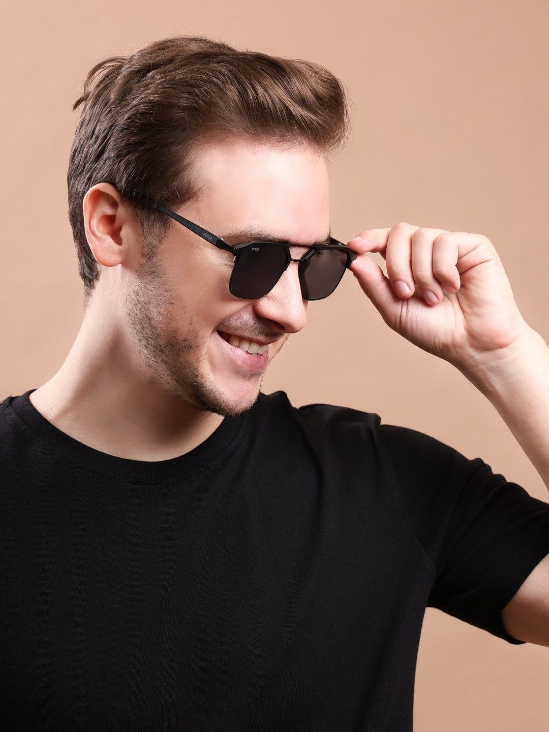 Irayz Unisex Square with UV Protected Lens Sunglasses 2854-Full Black
