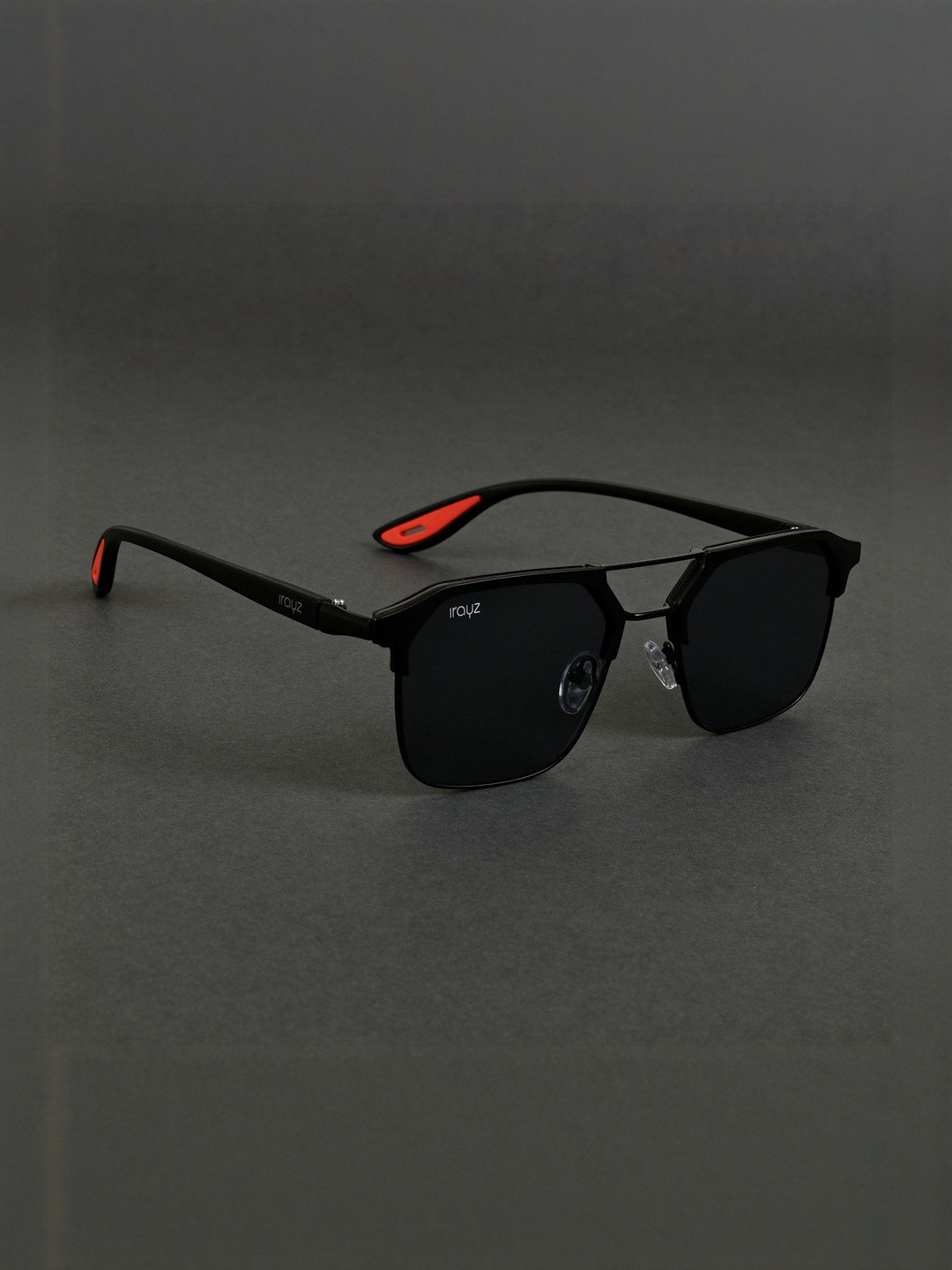 Irayz Unisex Aviator Sunglasses with UV Protected Lens 2852-Full Black