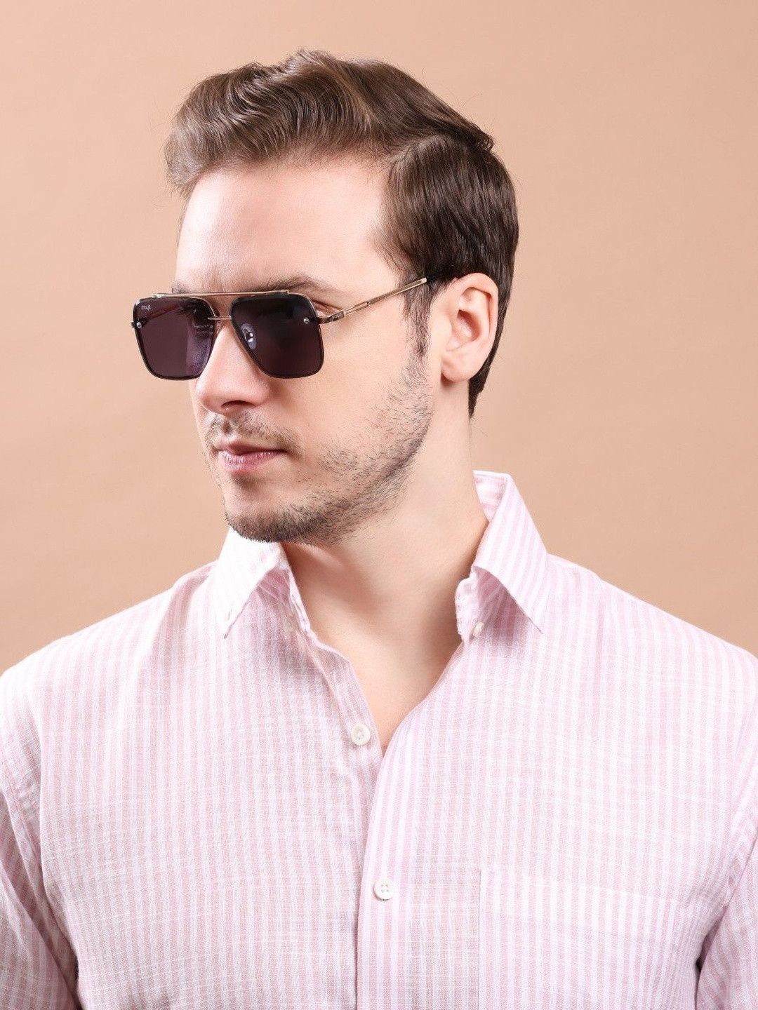 Irayz Men Square Sunglasses With UV Protected Lens DATA-G-BLK 05