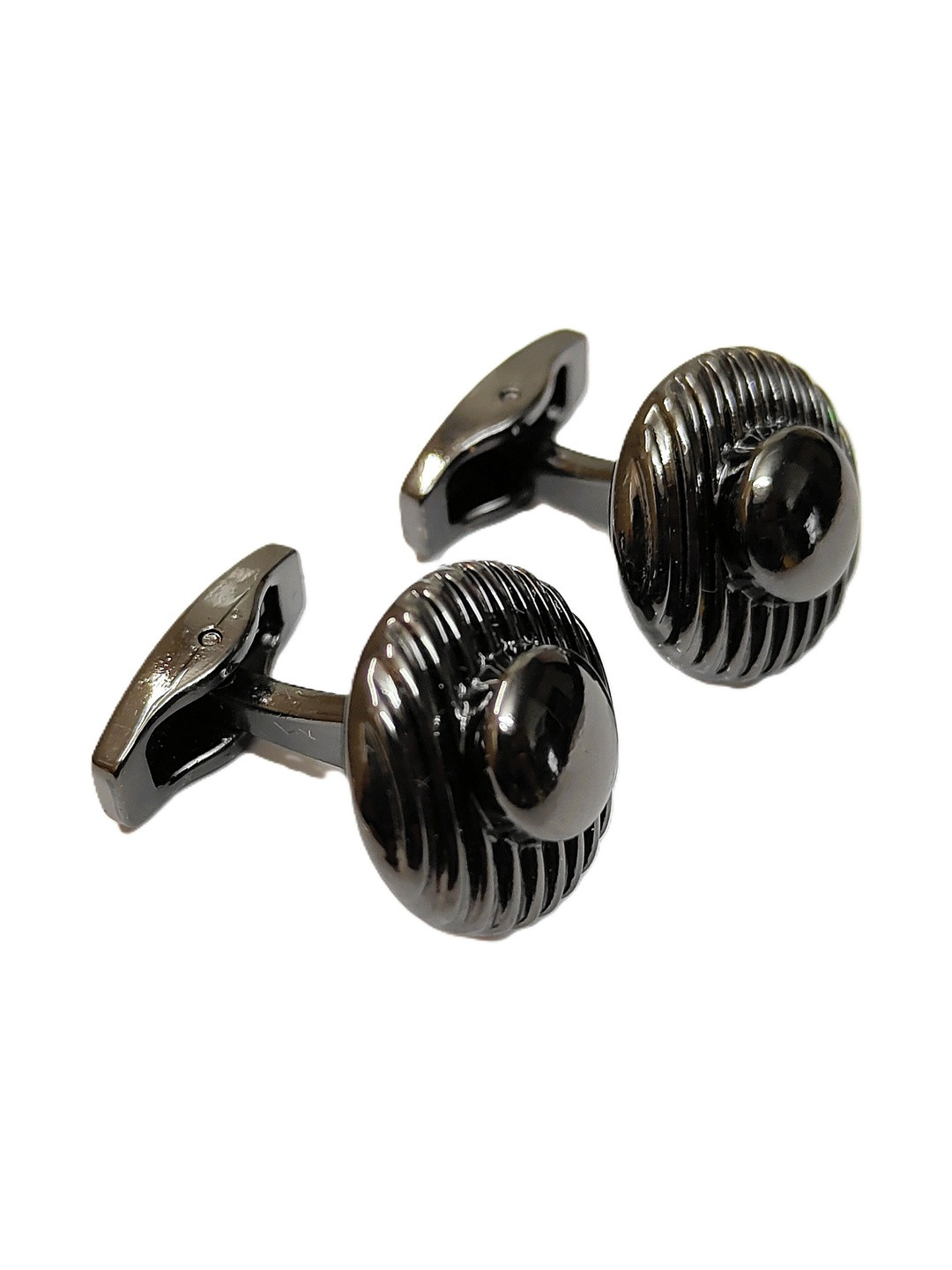 VOICI Men Textured Round Ties And Cufflinks