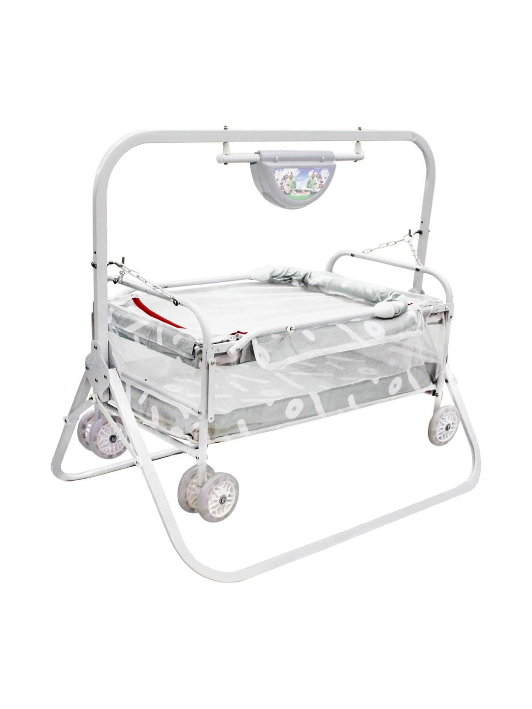 SWINGISH Kids Grey Printed Baby Cradles